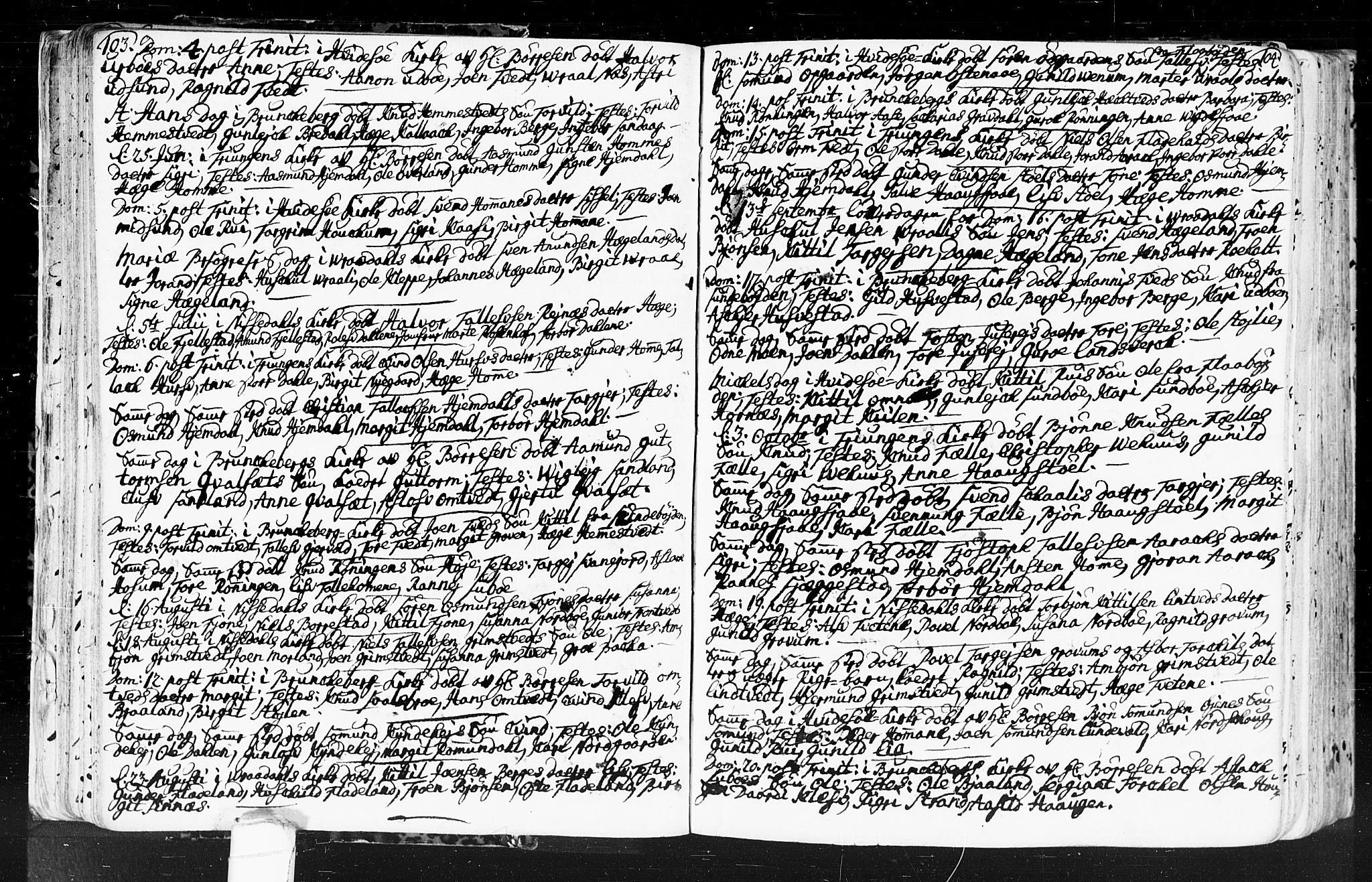 Kviteseid kirkebøker, SAKO/A-276/F/Fa/L0001: Parish register (official) no. I 1, 1754-1773, p. 103-104