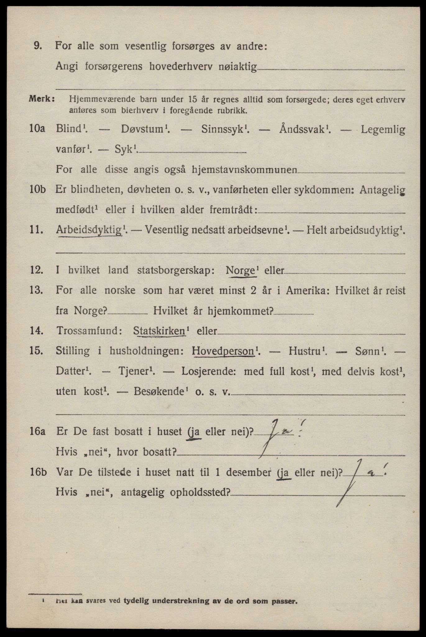 SAST, 1920 census for Vikedal, 1920, p. 3566