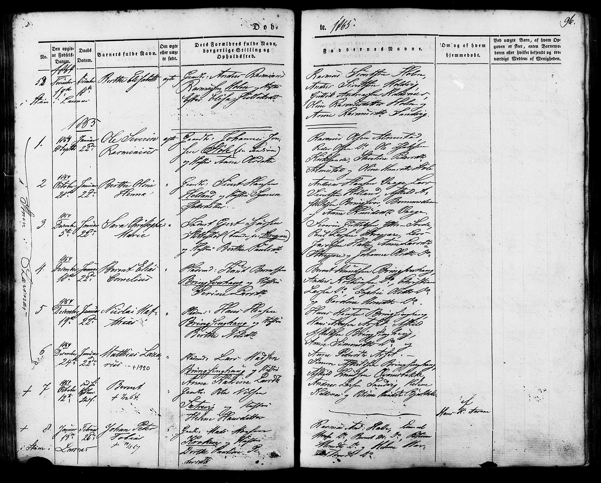 Ministerialprotokoller, klokkerbøker og fødselsregistre - Møre og Romsdal, AV/SAT-A-1454/503/L0034: Parish register (official) no. 503A02, 1841-1884, p. 96