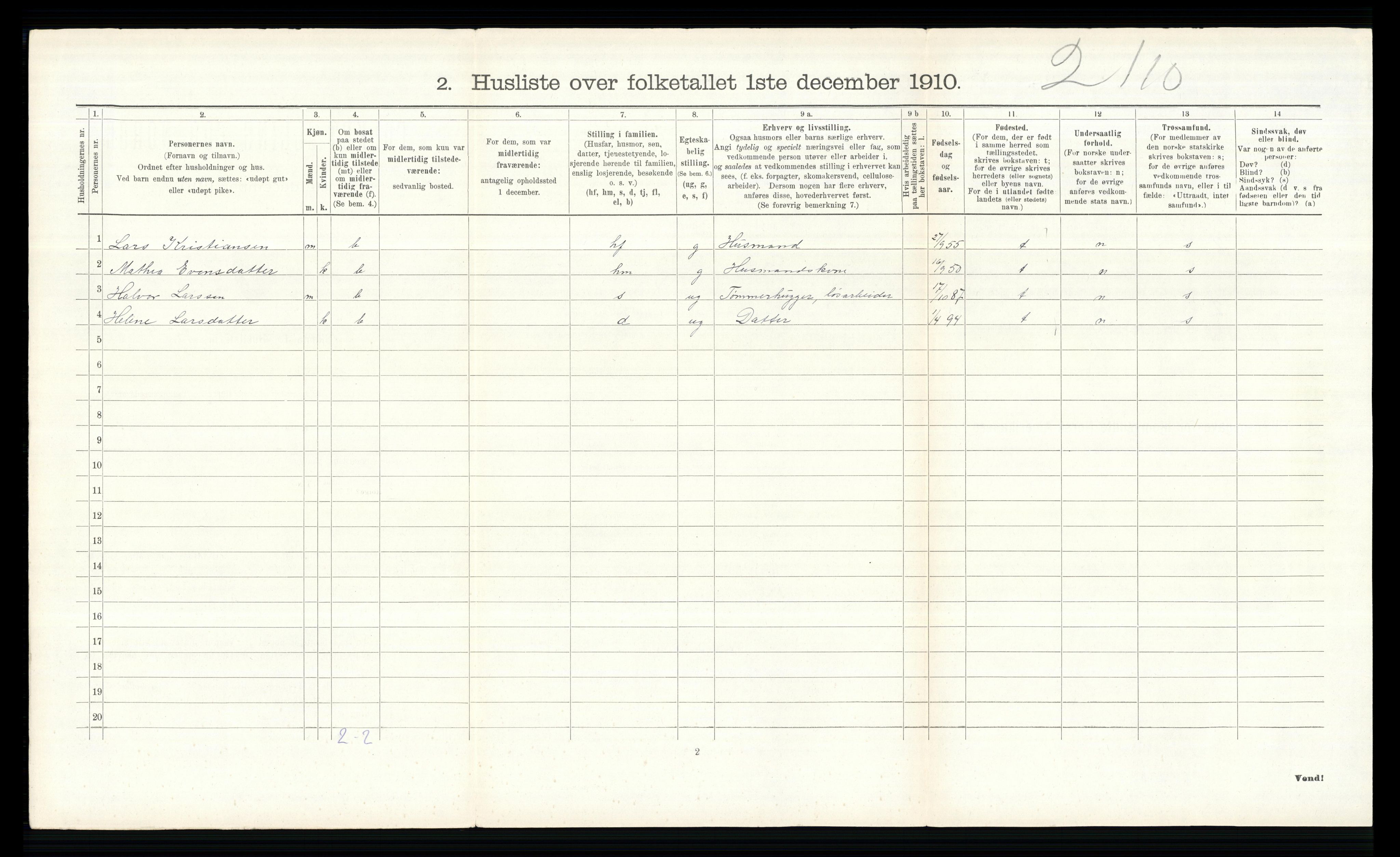 RA, 1910 census for Ringsaker, 1910, p. 472