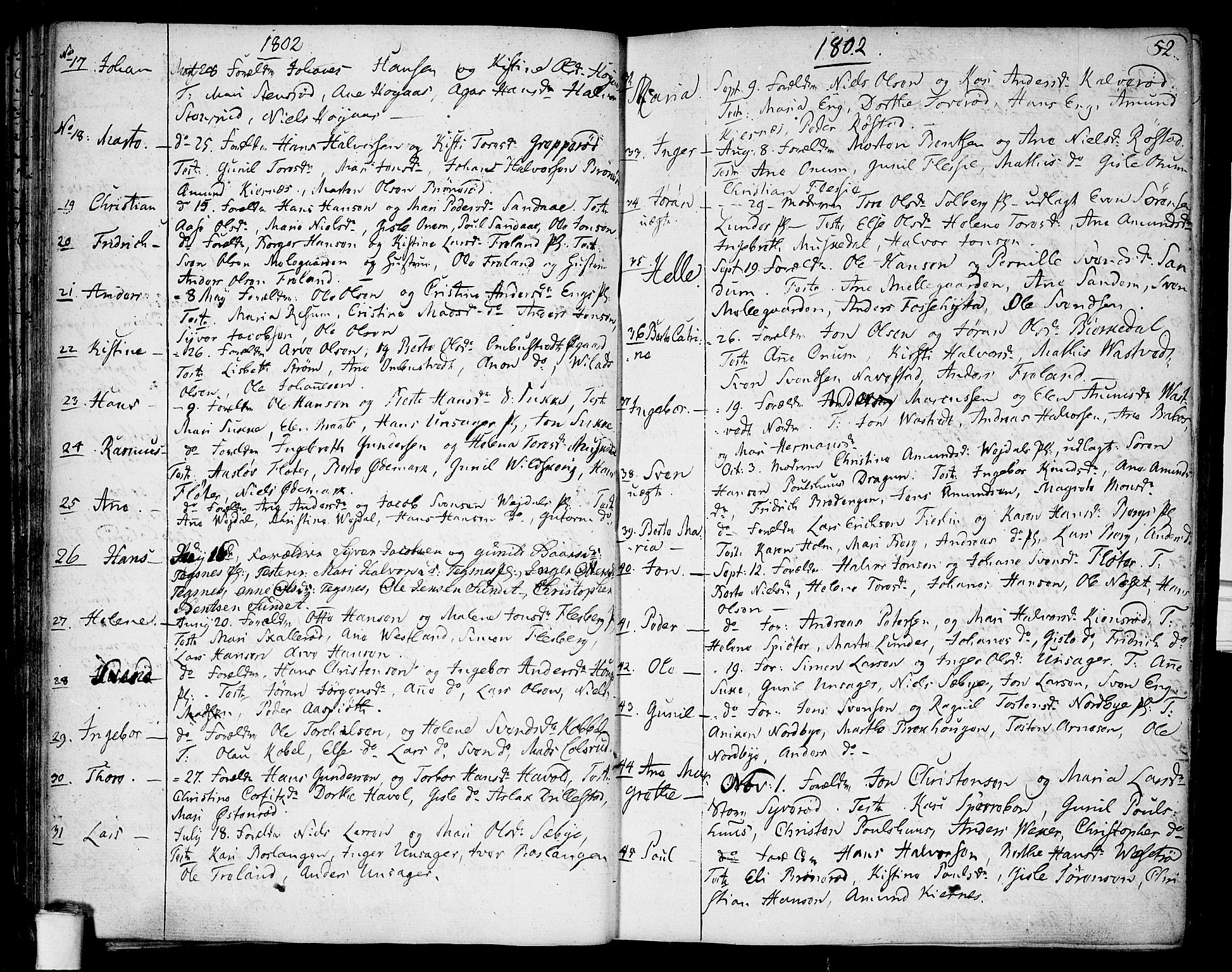 Våler prestekontor Kirkebøker, AV/SAO-A-11083/F/Fa/L0004: Parish register (official) no. I 4, 1771-1815, p. 52
