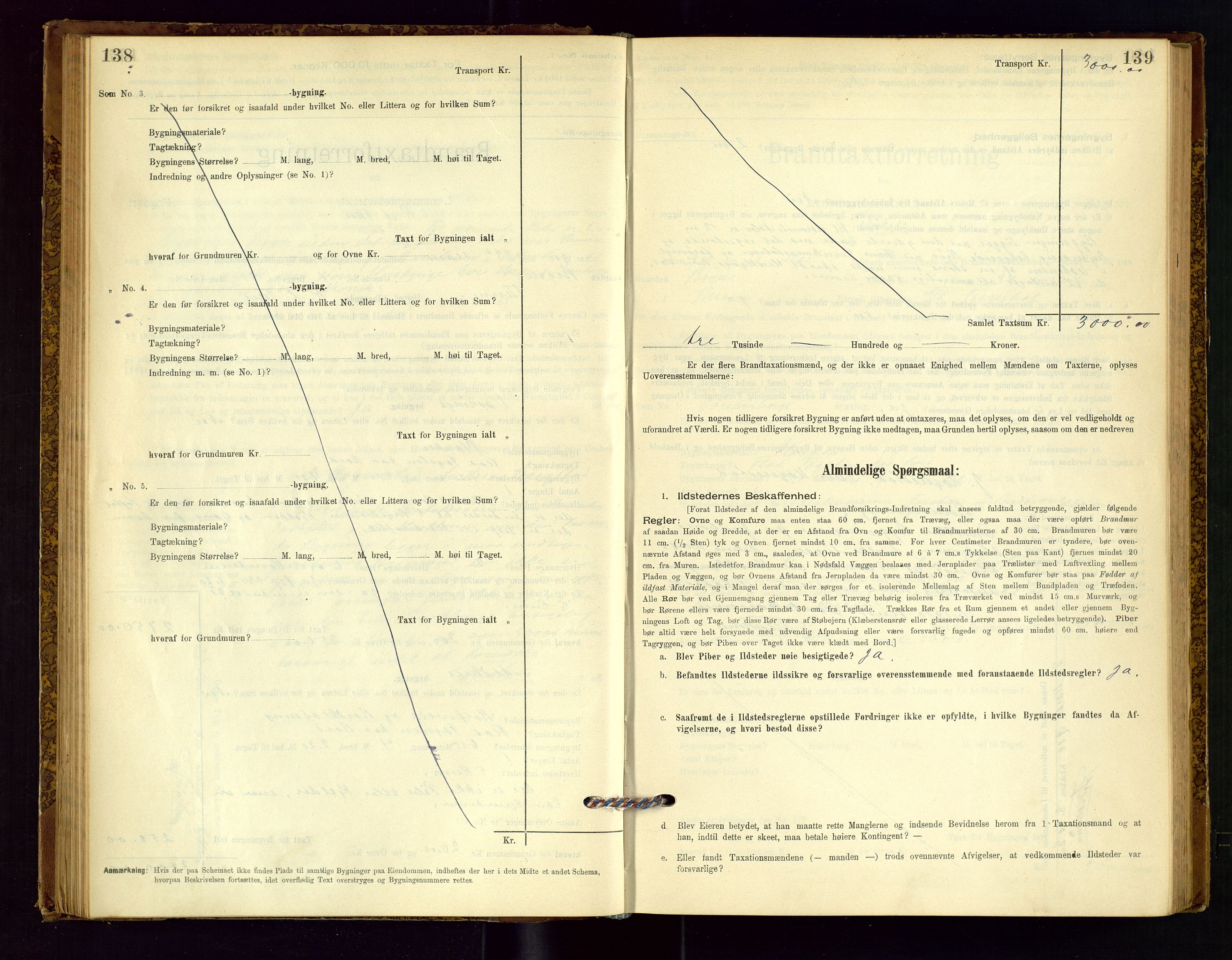 Time lensmannskontor, SAST/A-100420/Gob/L0001: Branntakstprotokoll, 1896-1914, p. 138-139