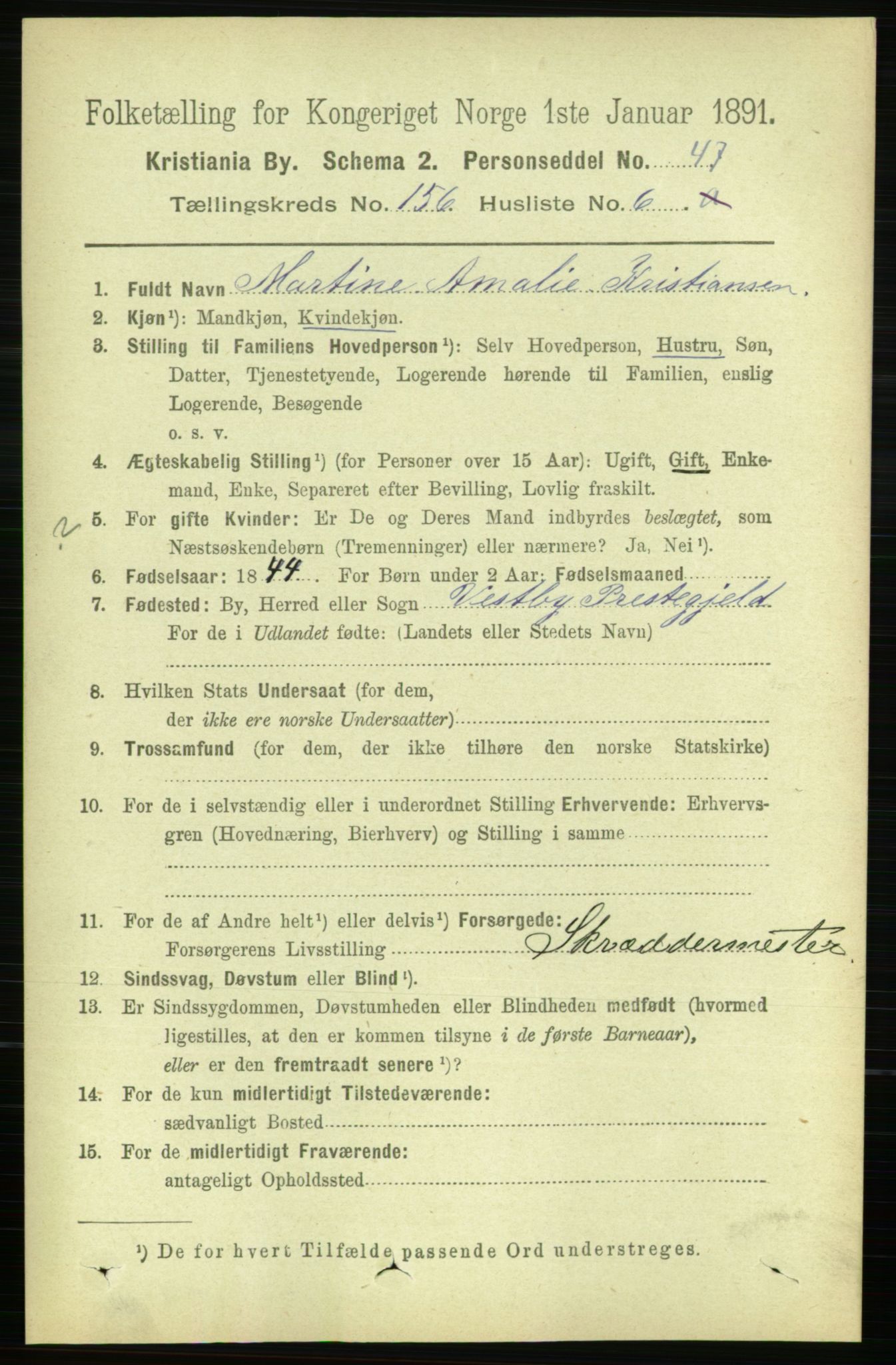 RA, 1891 census for 0301 Kristiania, 1891, p. 88779