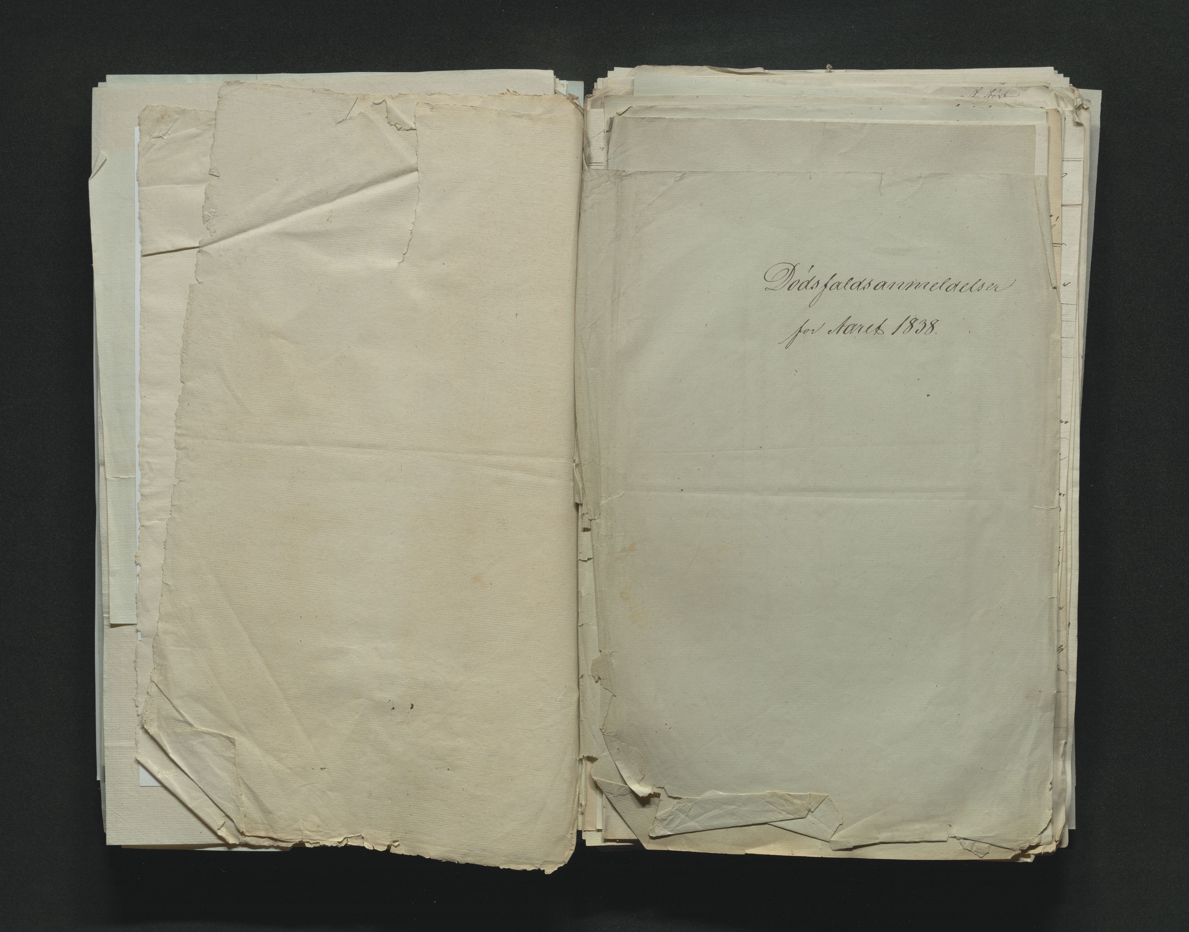 Eiker, Modum og Sigdal sorenskriveri, AV/SAKO-A-123/H/Ha/Hab/L0005: Dødsfallsmeldinger, 1837-1840