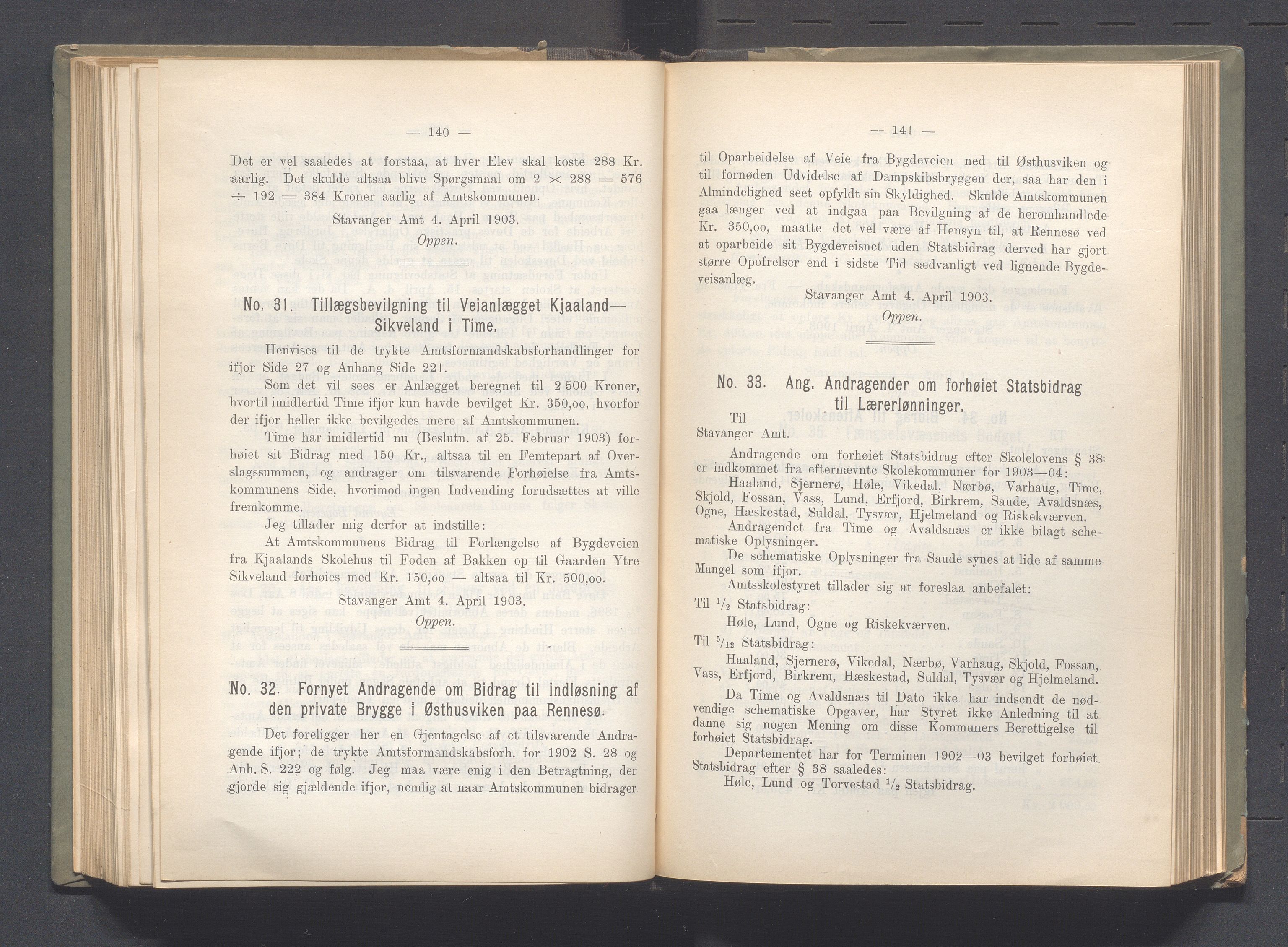 Rogaland fylkeskommune - Fylkesrådmannen , IKAR/A-900/A, 1903, p. 125