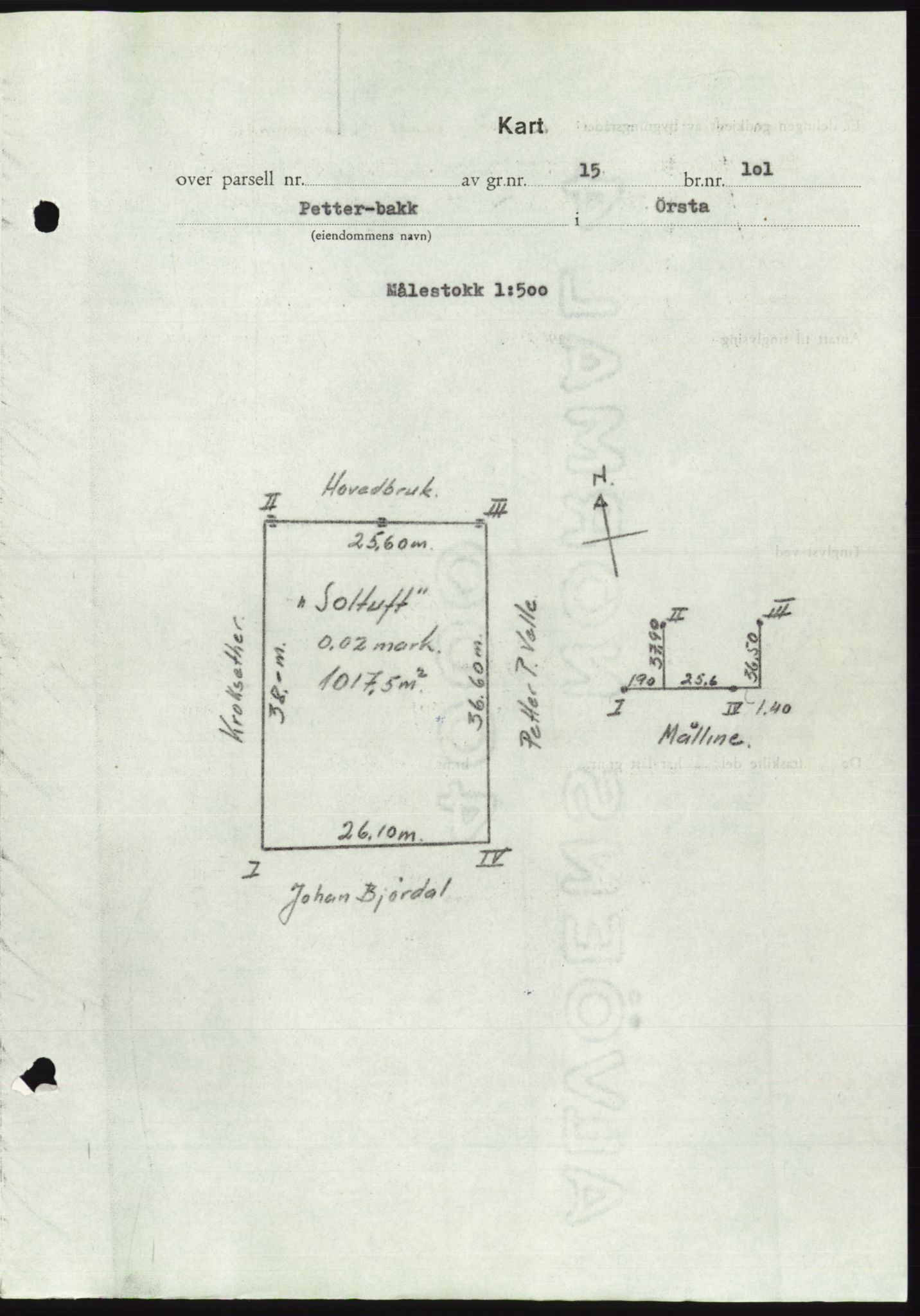 Søre Sunnmøre sorenskriveri, AV/SAT-A-4122/1/2/2C/L0099: Mortgage book no. 25A, 1954-1954, Diary no: : 2598/1954