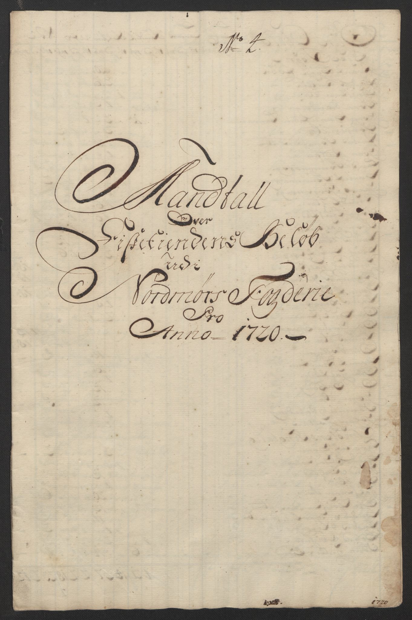 Rentekammeret inntil 1814, Reviderte regnskaper, Fogderegnskap, RA/EA-4092/R56/L3753: Fogderegnskap Nordmøre, 1720, p. 582