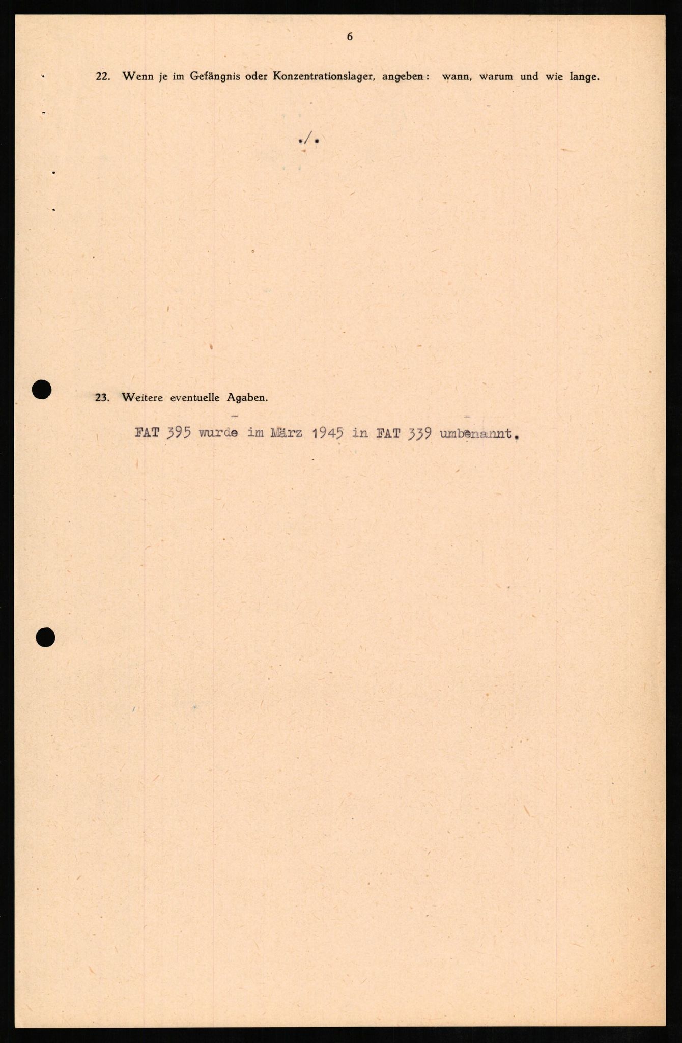 Forsvaret, Forsvarets overkommando II, AV/RA-RAFA-3915/D/Db/L0010: CI Questionaires. Tyske okkupasjonsstyrker i Norge. Tyskere., 1945-1946, p. 626