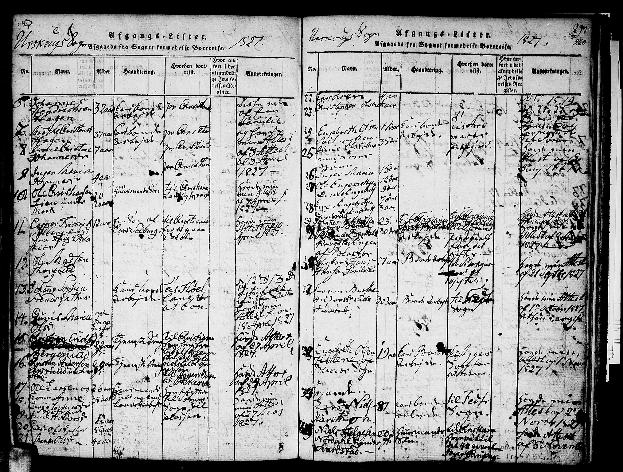 Aurskog prestekontor Kirkebøker, AV/SAO-A-10304a/F/Fa/L0005: Parish register (official) no. I 5, 1814-1829, p. 360