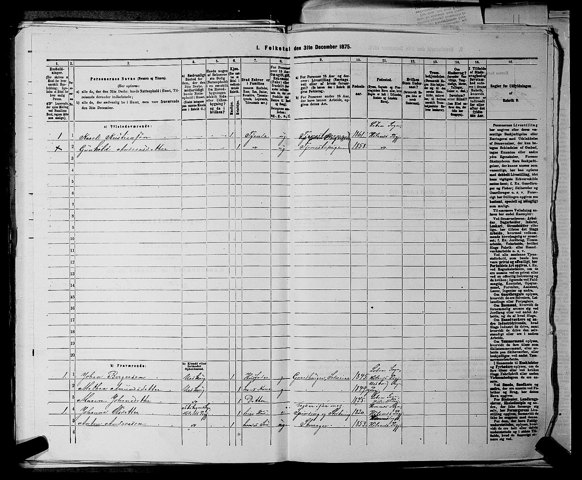 RA, 1875 census for 0221P Høland, 1875, p. 779