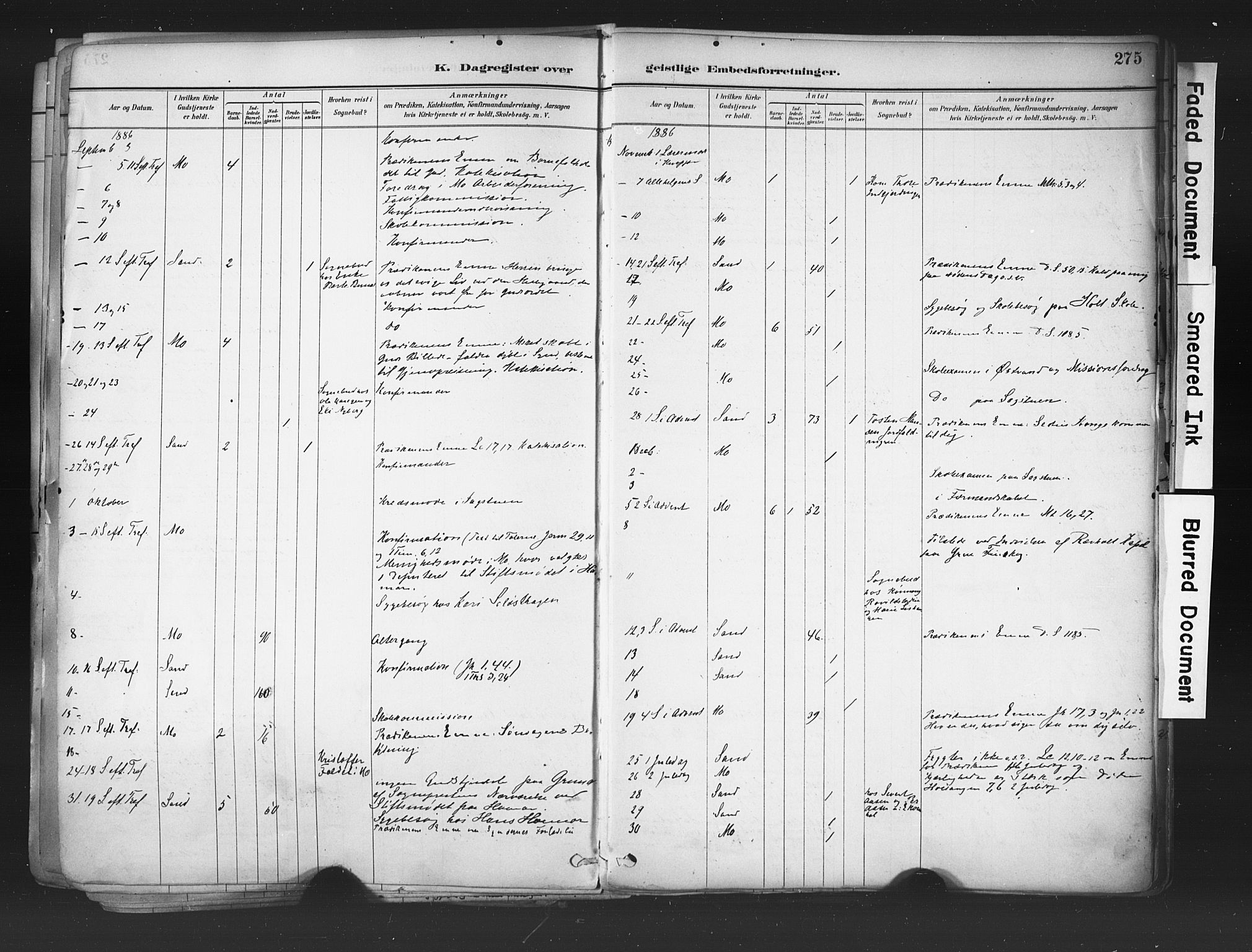 Nord-Odal prestekontor, AV/SAH-PREST-032/H/Ha/Haa/L0006: Parish register (official) no. 6, 1886-1901, p. 275