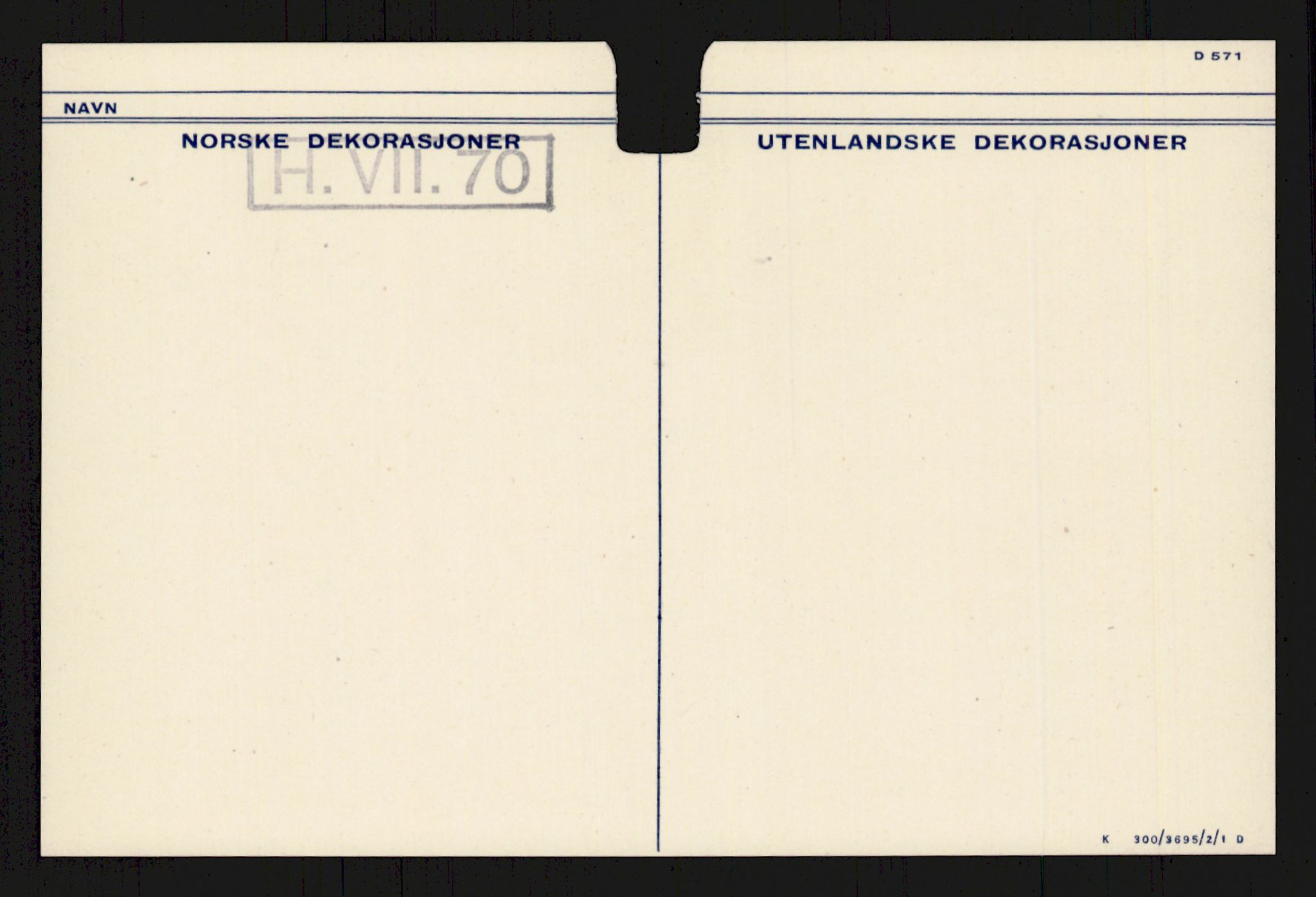 Forsvaret, Krigsdekorasjonskanselliet, AV/RA-RAFA-5156/G/Ga/Gaa/L0003: Michalsen - Sværd, 1944-1956