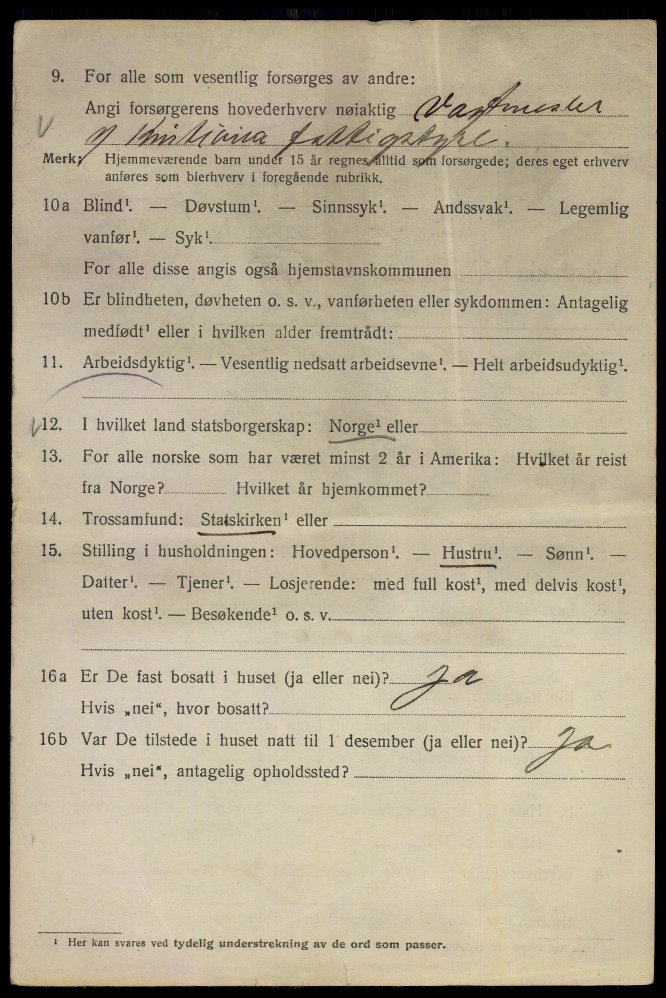 SAO, 1920 census for Kristiania, 1920, p. 299330