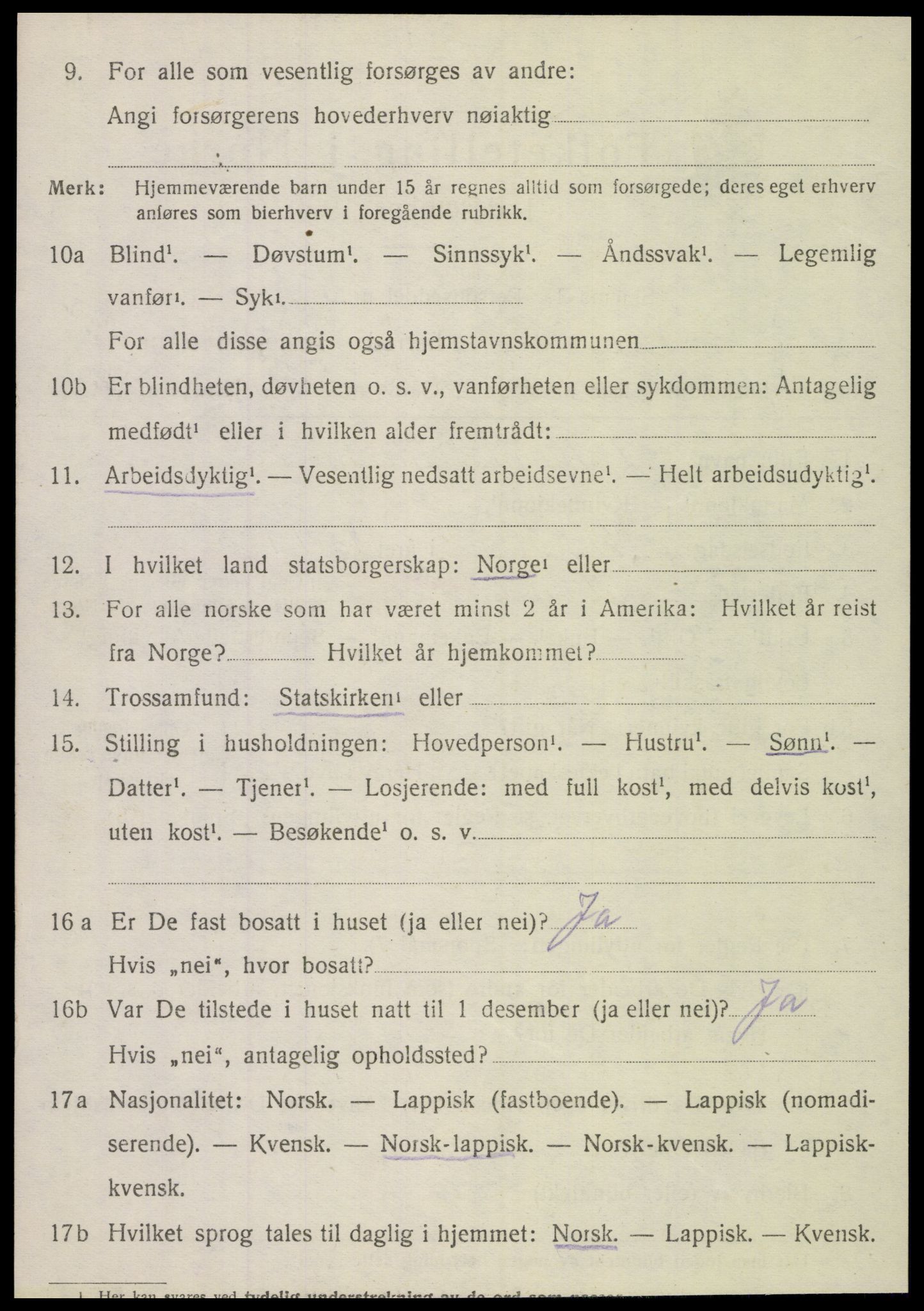 SAT, 1920 census for Hemnes, 1920, p. 8333