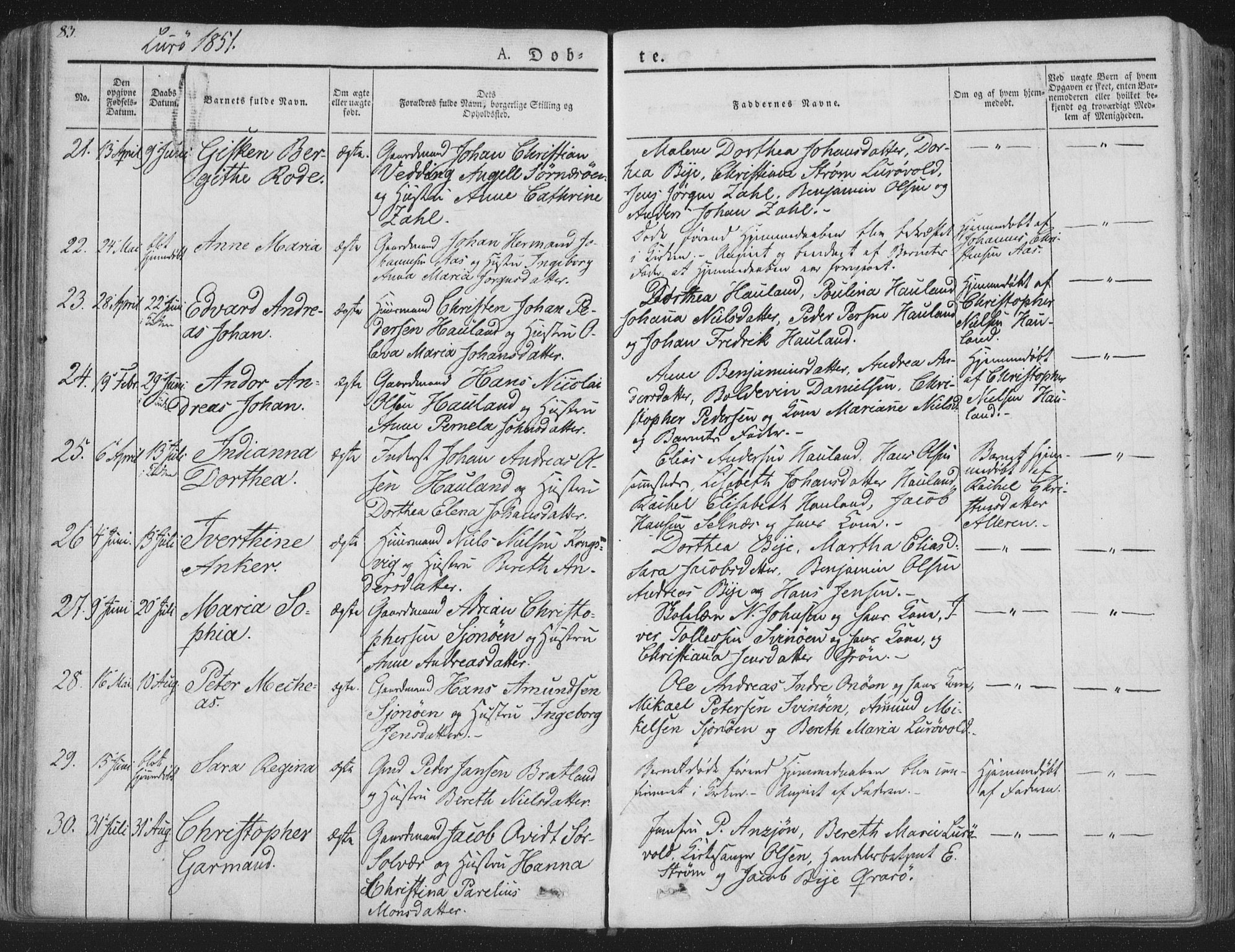 Ministerialprotokoller, klokkerbøker og fødselsregistre - Nordland, SAT/A-1459/839/L0565: Parish register (official) no. 839A02, 1825-1862, p. 83