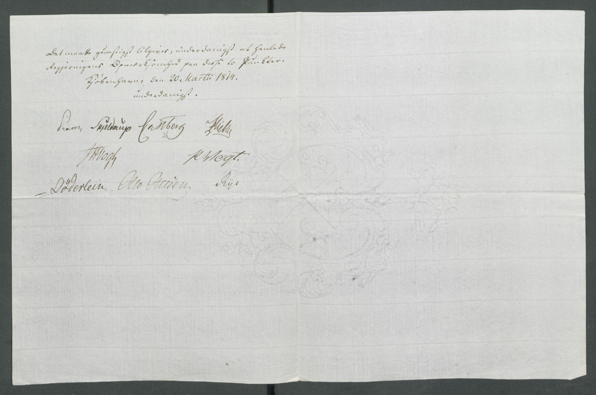 Forskjellige samlinger, Historisk-kronologisk samling, AV/RA-EA-4029/G/Ga/L0009A: Historisk-kronologisk samling. Dokumenter fra januar og ut september 1814. , 1814, p. 72