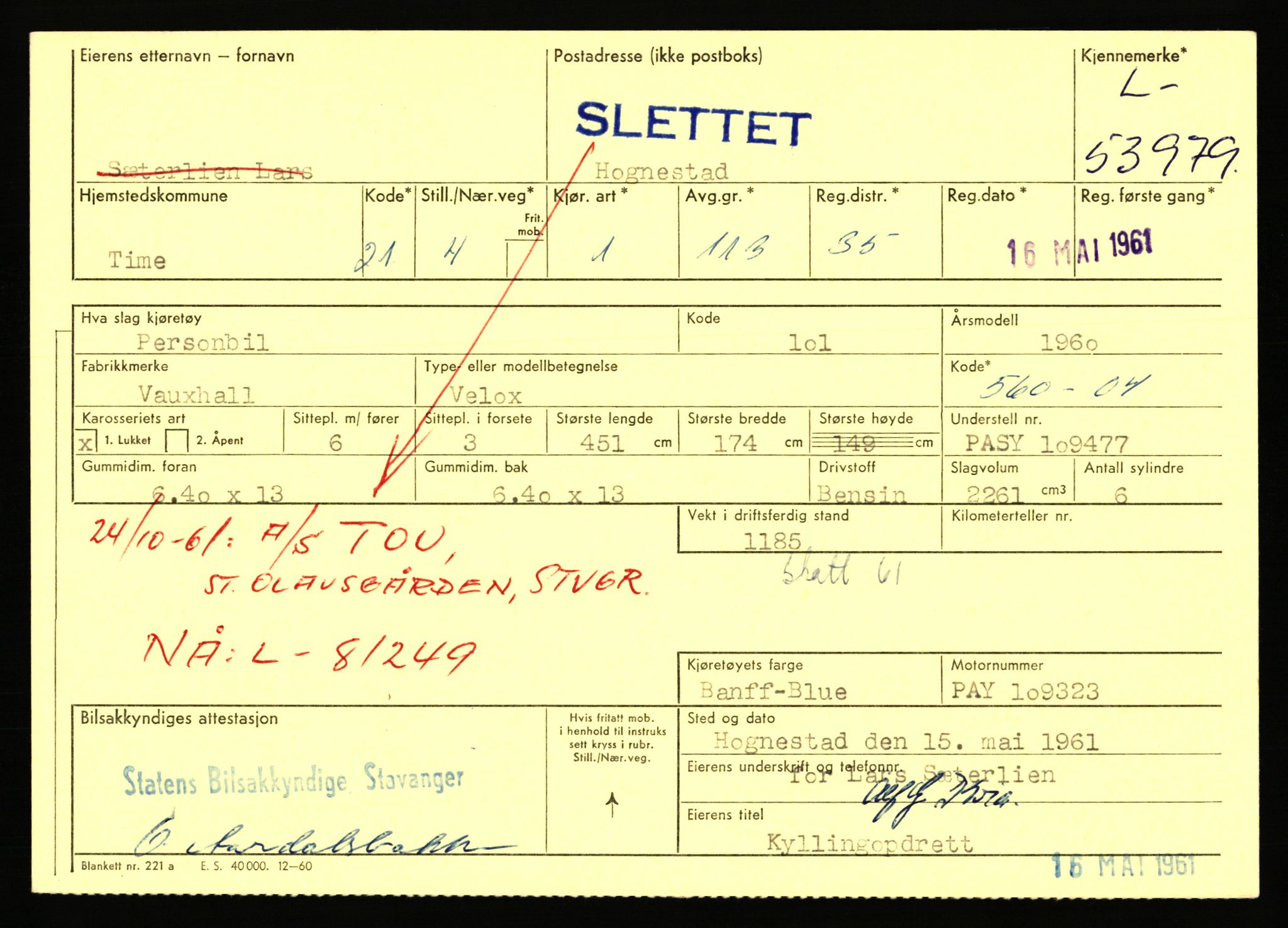 Stavanger trafikkstasjon, AV/SAST-A-101942/0/F/L0053: L-52900 - L-54199, 1930-1971, p. 2417