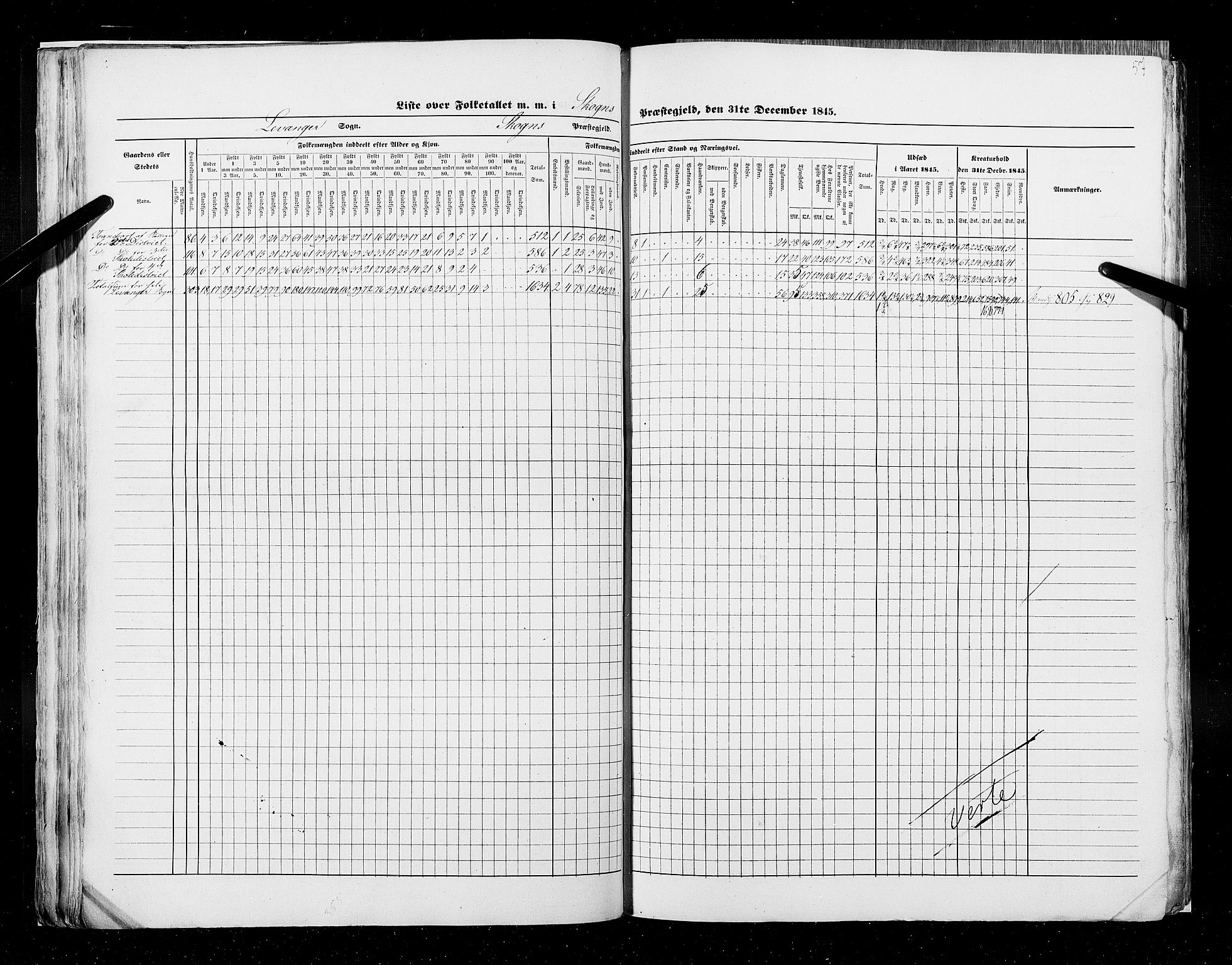 RA, Census 1845, vol. 9A: Nordre Trondhjems amt, 1845, p. 57