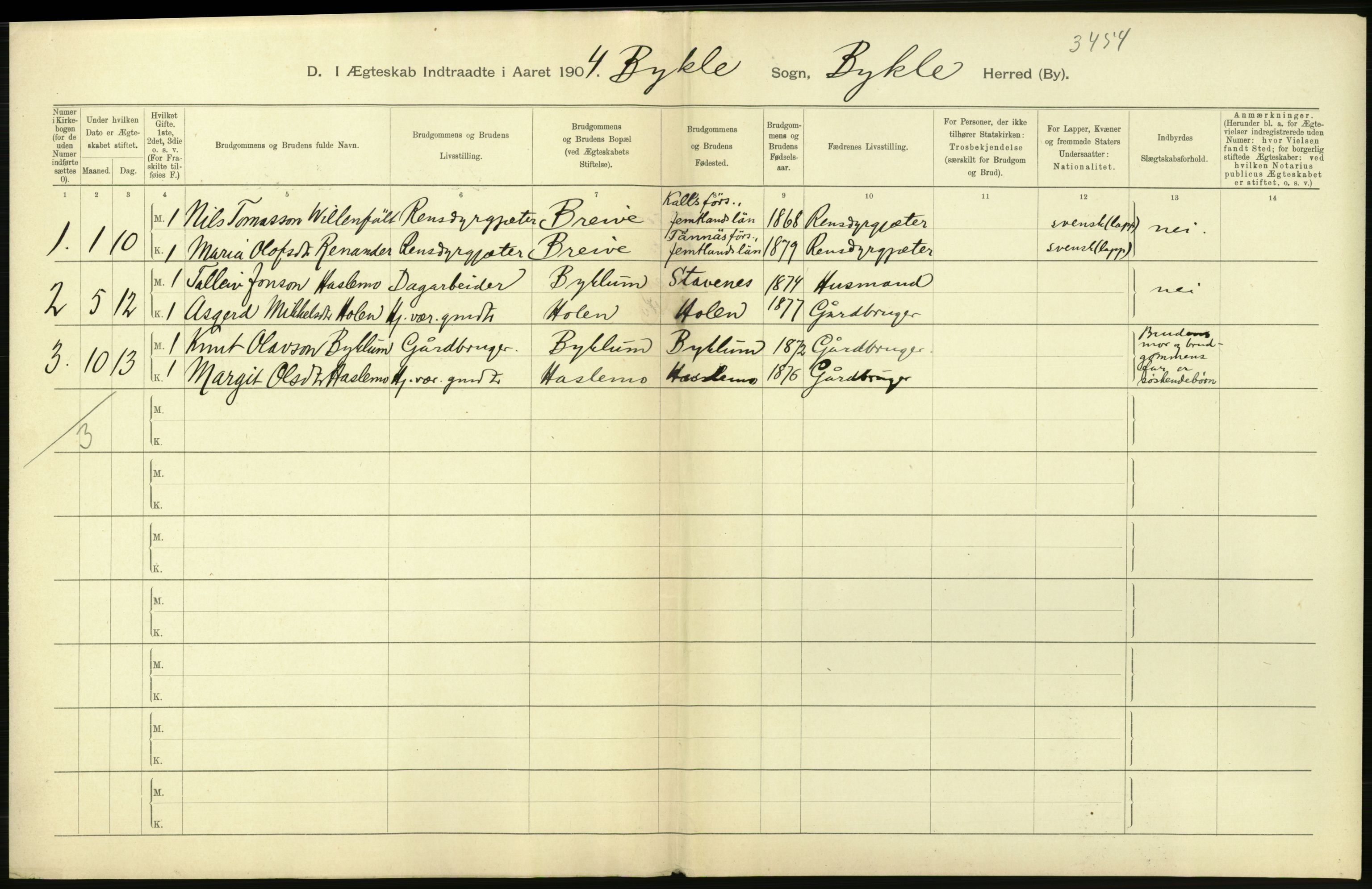 Statistisk sentralbyrå, Sosiodemografiske emner, Befolkning, AV/RA-S-2228/D/Df/Dfa/Dfab/L0010: Nedenes amt: Fødte, gifte, døde, 1904, p. 322