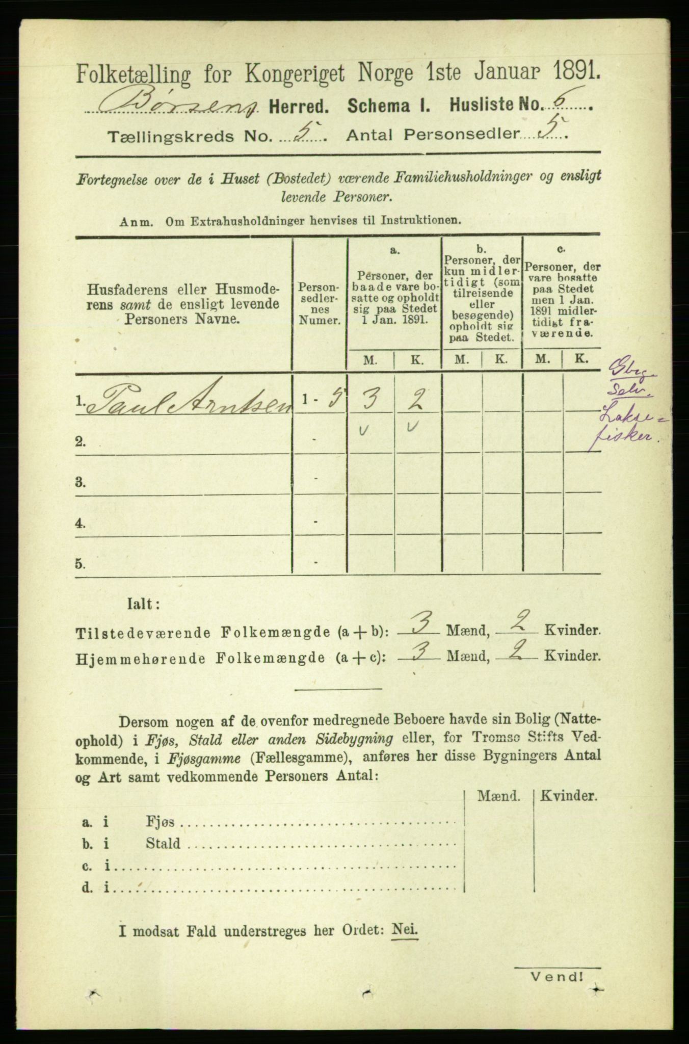 RA, 1891 census for 1658 Børsa, 1891, p. 1921