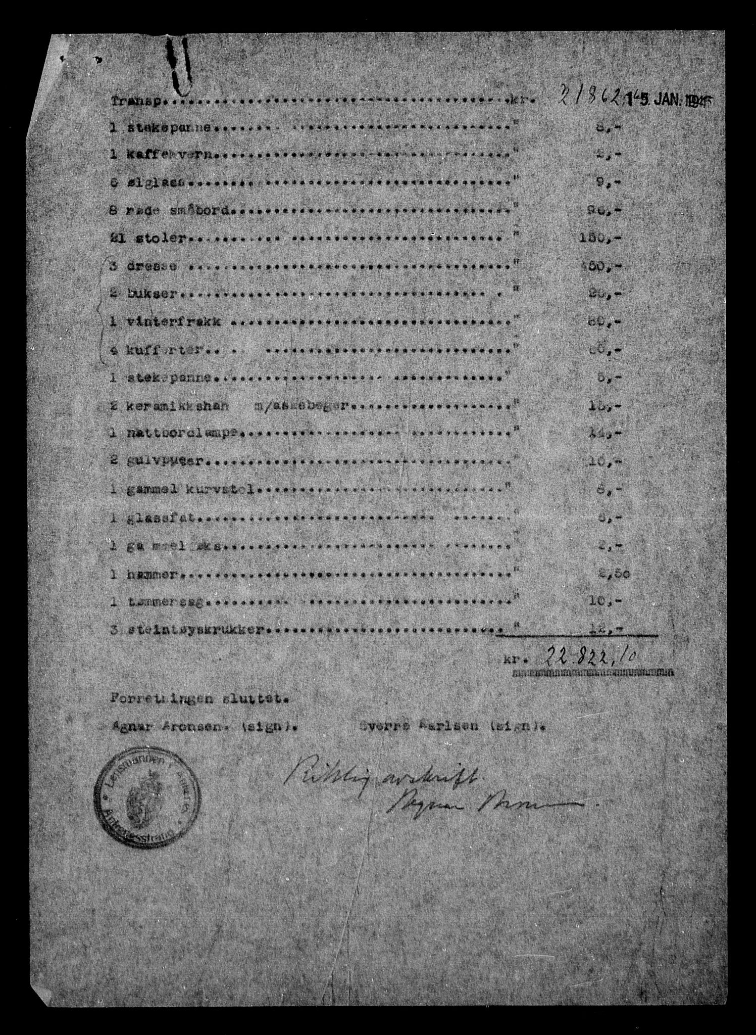 Justisdepartementet, Tilbakeføringskontoret for inndratte formuer, AV/RA-S-1564/H/Hc/Hcb/L0915: --, 1945-1947, p. 217