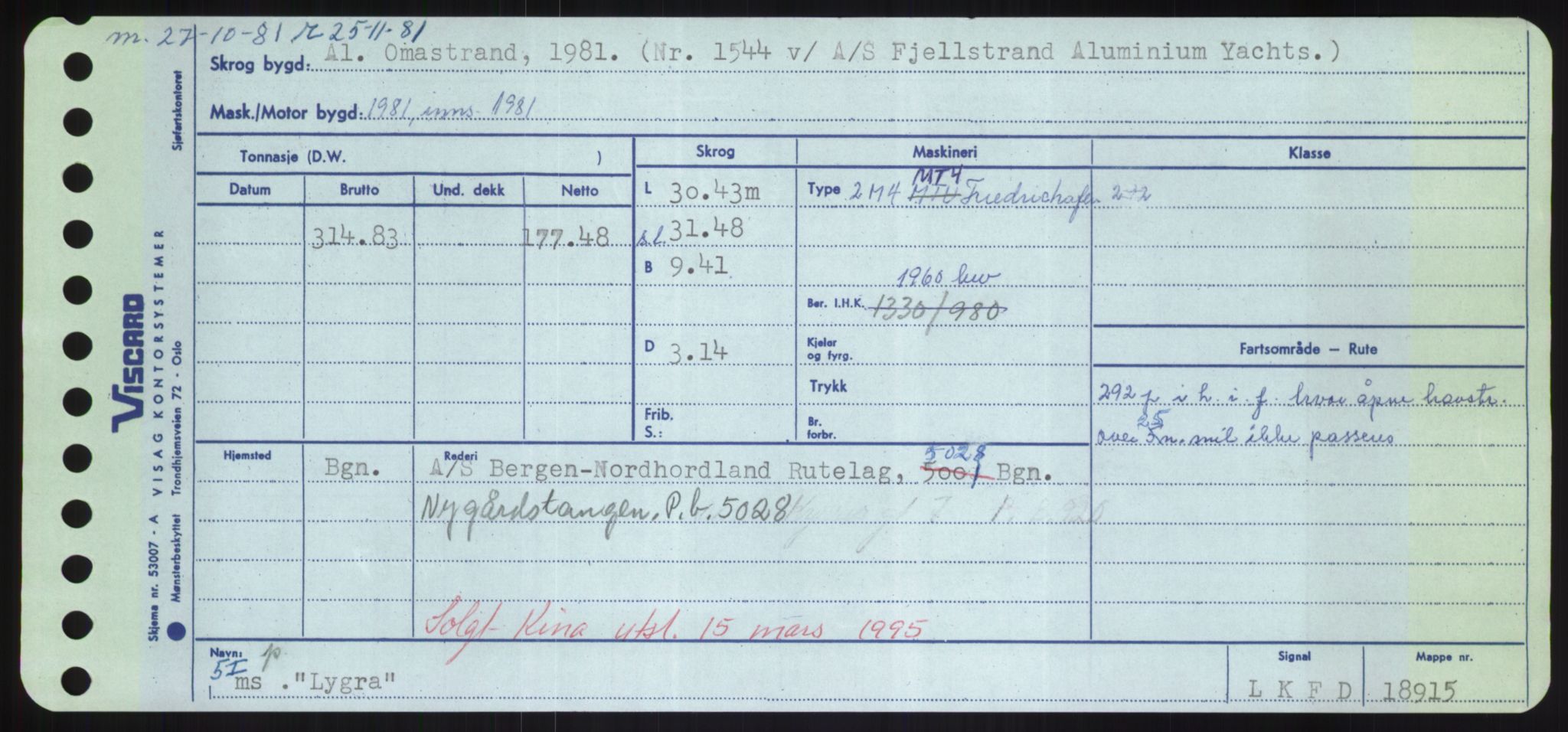 Sjøfartsdirektoratet med forløpere, Skipsmålingen, RA/S-1627/H/Hd/L0023: Fartøy, Lia-Løv, p. 439