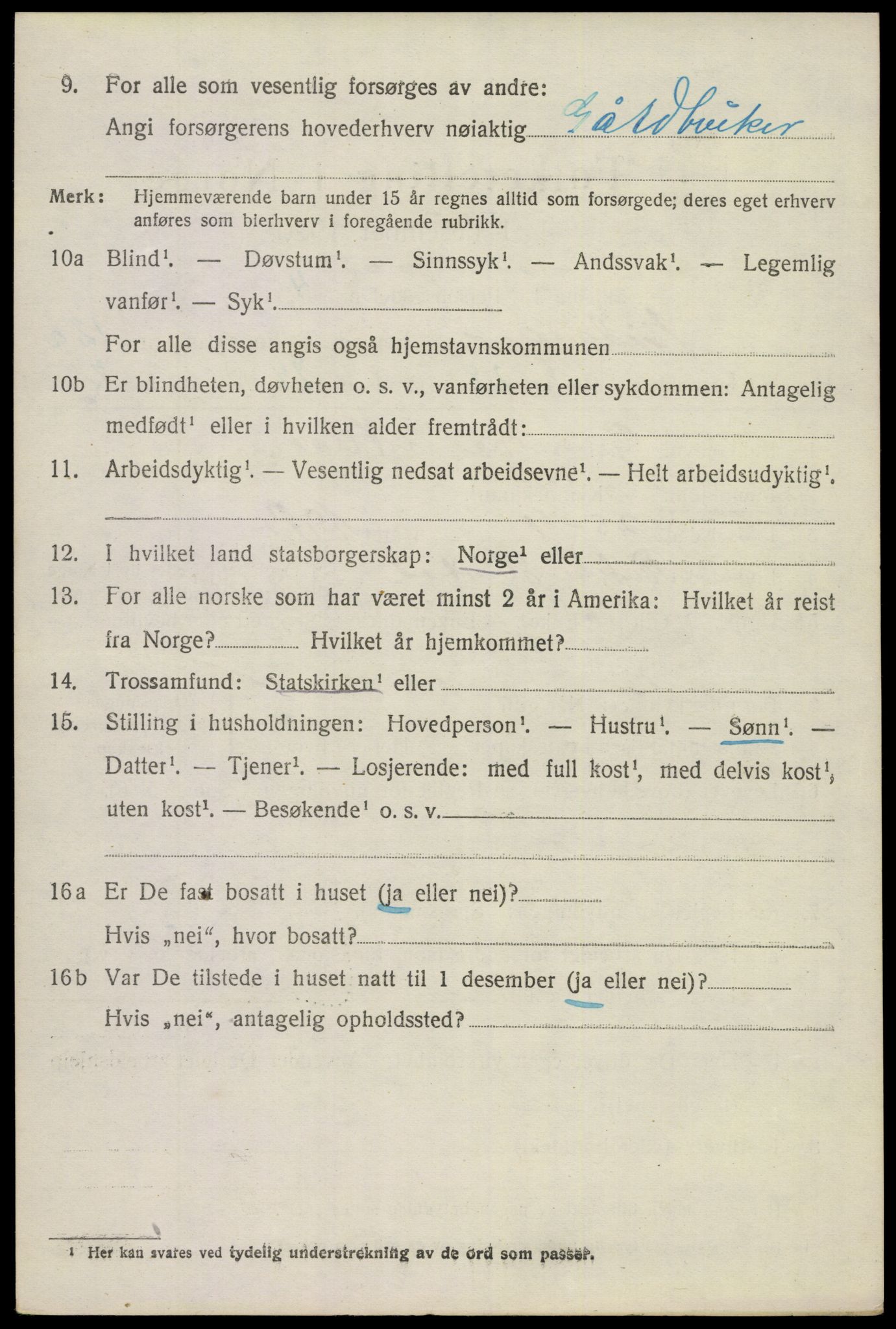 SAKO, 1920 census for Eidanger, 1920, p. 7493