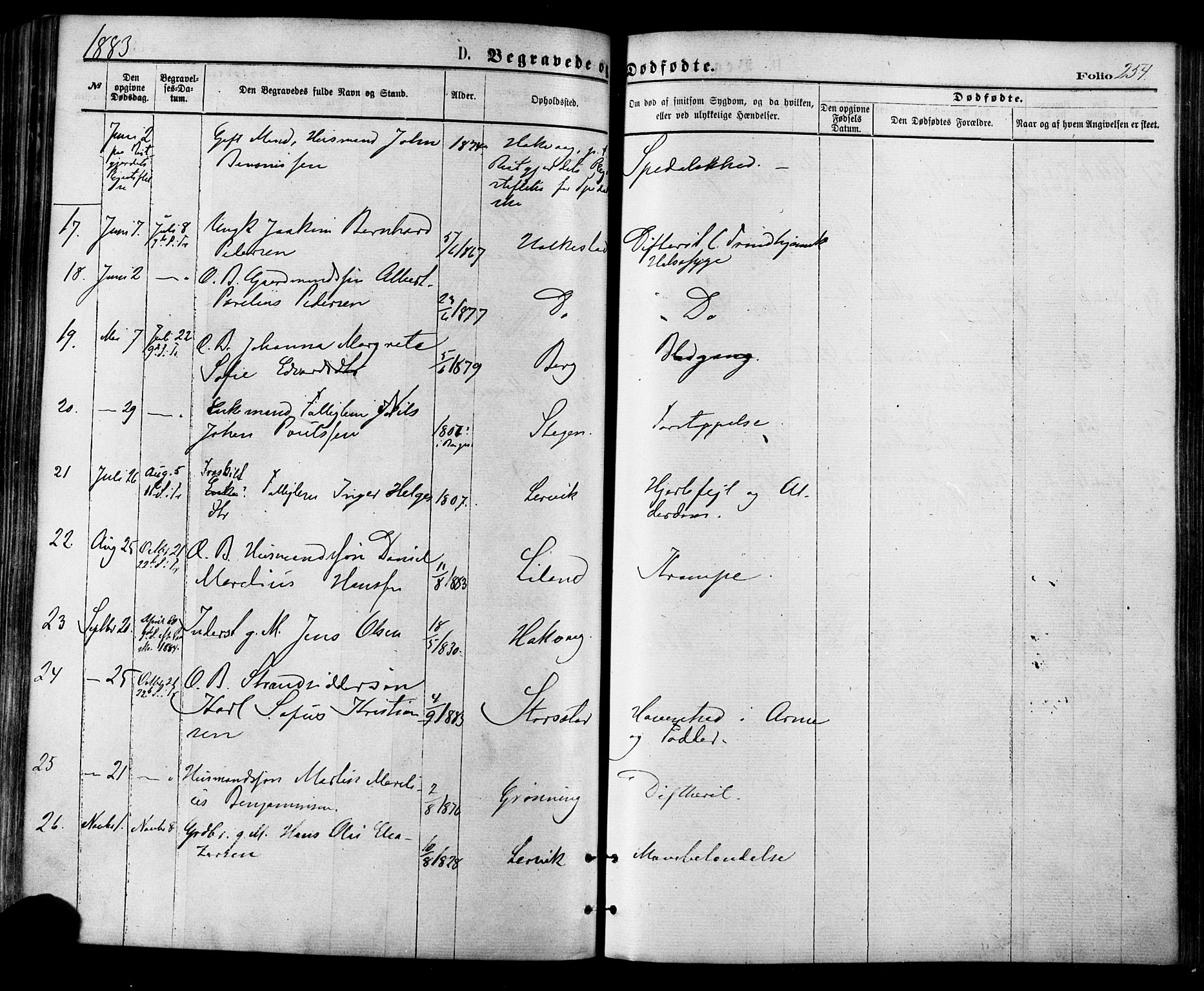 Ministerialprotokoller, klokkerbøker og fødselsregistre - Nordland, AV/SAT-A-1459/855/L0802: Parish register (official) no. 855A10, 1875-1886, p. 254