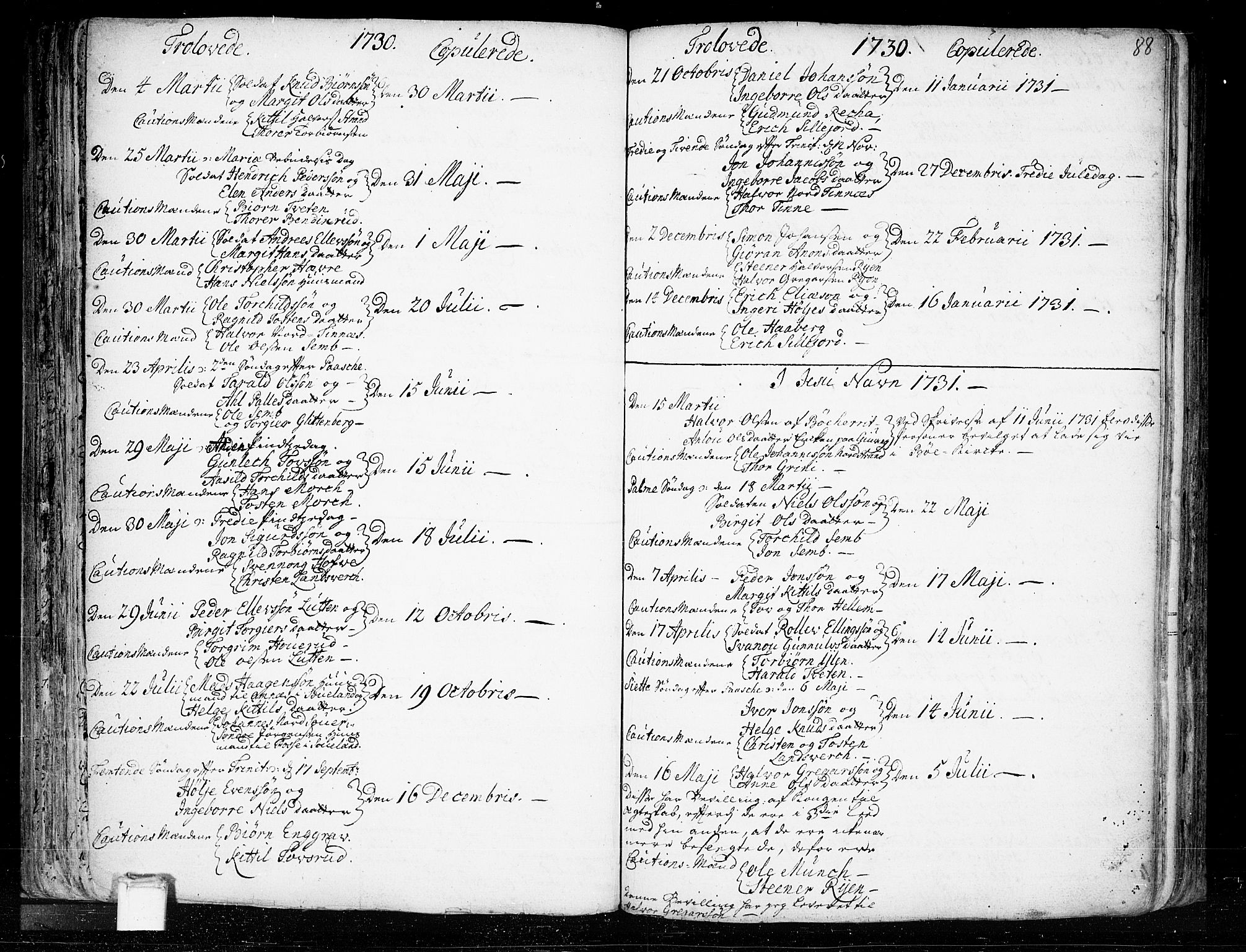 Heddal kirkebøker, SAKO/A-268/F/Fa/L0003: Parish register (official) no. I 3, 1723-1783, p. 88