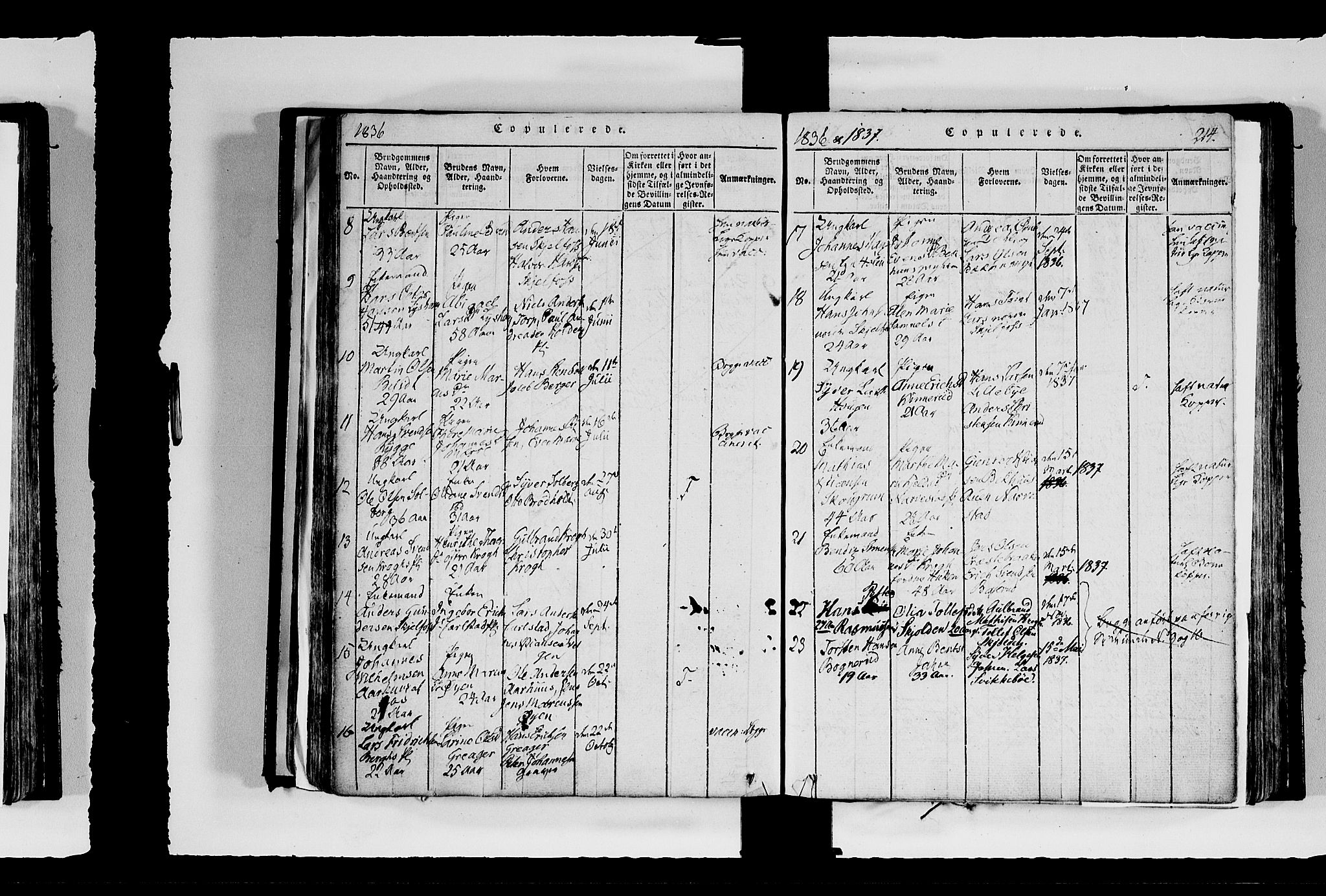 Hobøl prestekontor Kirkebøker, AV/SAO-A-2002/F/Fa/L0002: Parish register (official) no. I 2, 1814-1841, p. 214