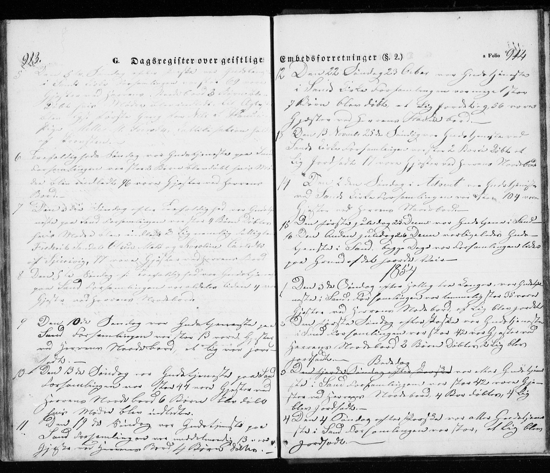 Trondenes sokneprestkontor, SATØ/S-1319/H/Ha/L0010kirke: Parish register (official) no. 10, 1840-1865, p. 913-914