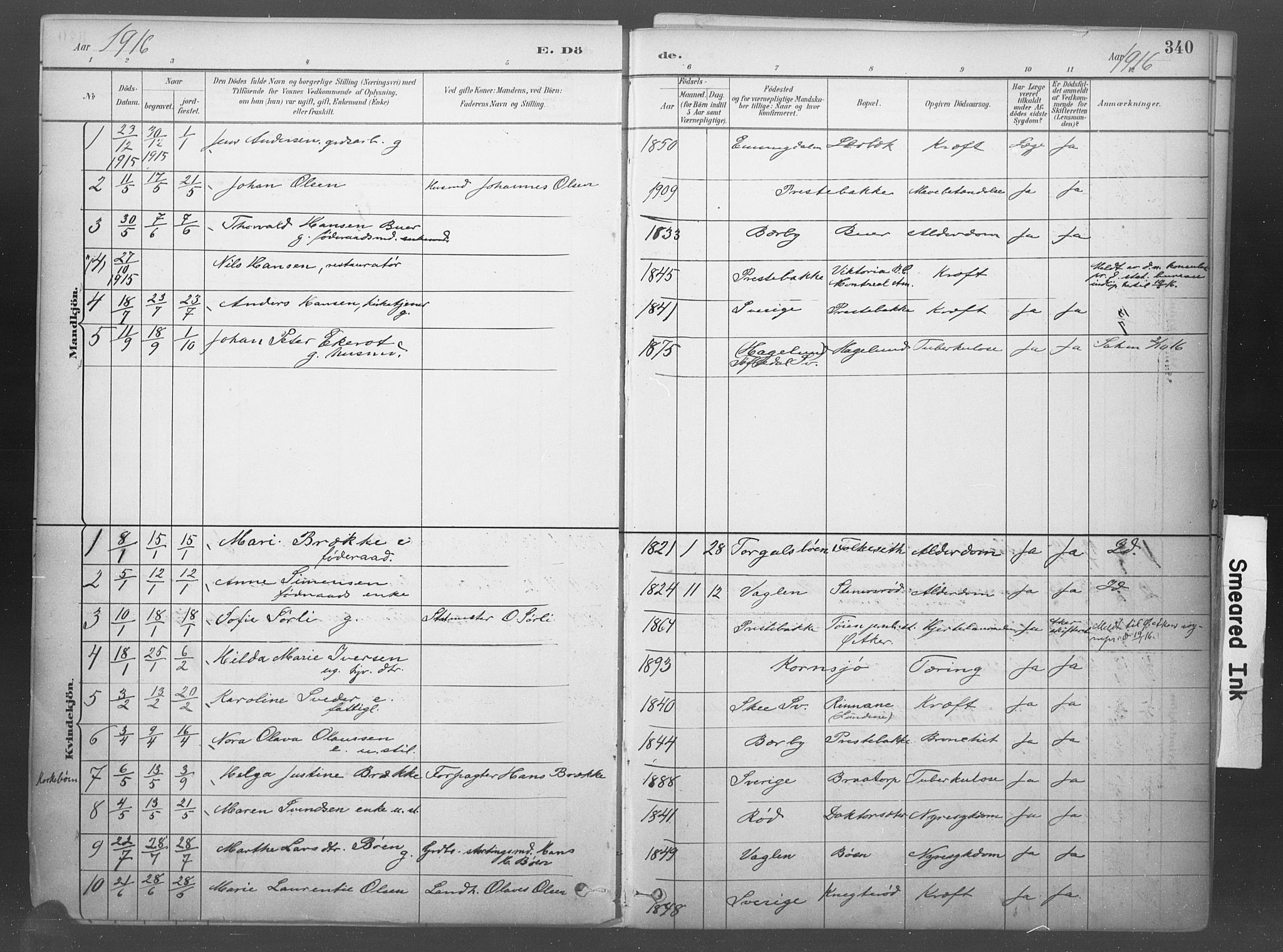 Idd prestekontor Kirkebøker, AV/SAO-A-10911/F/Fb/L0002: Parish register (official) no. II 2, 1882-1923, p. 340