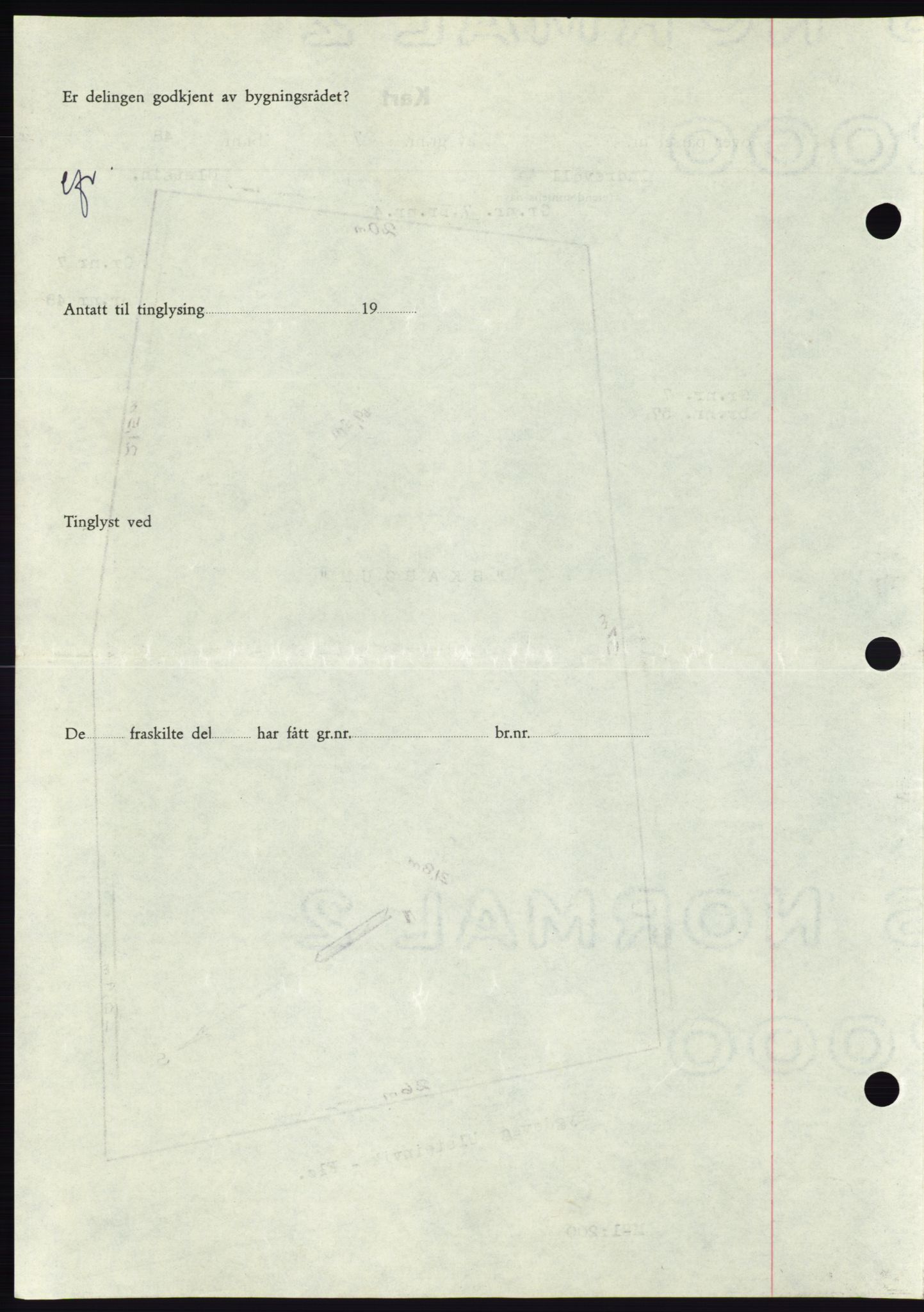 Søre Sunnmøre sorenskriveri, AV/SAT-A-4122/1/2/2C/L0078: Mortgage book no. 4A, 1946-1946, Diary no: : 605/1946