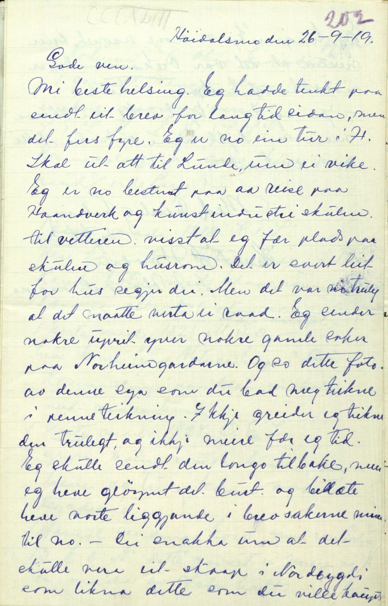 Rikard Berge, TEMU/TGM-A-1003/F/L0009/0003: 341-356 / 343 Mest brev, litt tradisjon, 1902-1925, p. 202