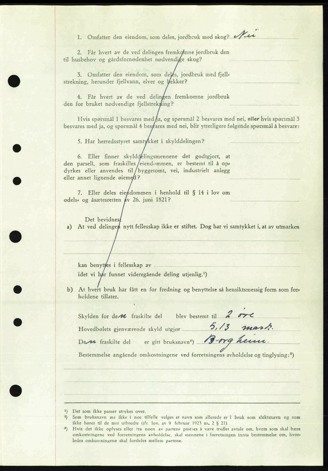 Nordre Sunnmøre sorenskriveri, AV/SAT-A-0006/1/2/2C/2Ca: Mortgage book no. A20b, 1946-1946, Diary no: : 82/1946