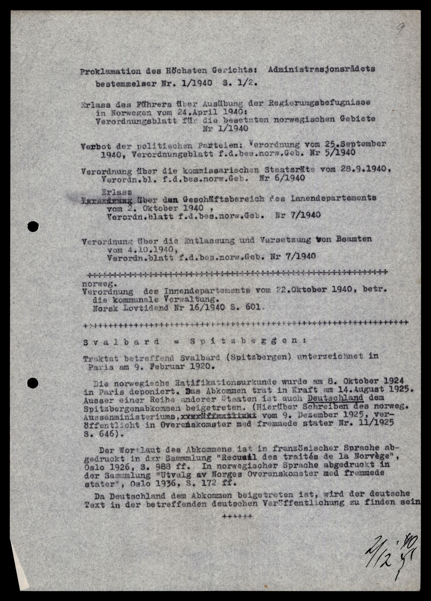 Forsvarets Overkommando. 2 kontor. Arkiv 11.4. Spredte tyske arkivsaker, AV/RA-RAFA-7031/D/Dar/Darb/L0013: Reichskommissariat - Hauptabteilung Vervaltung, 1917-1942, p. 785