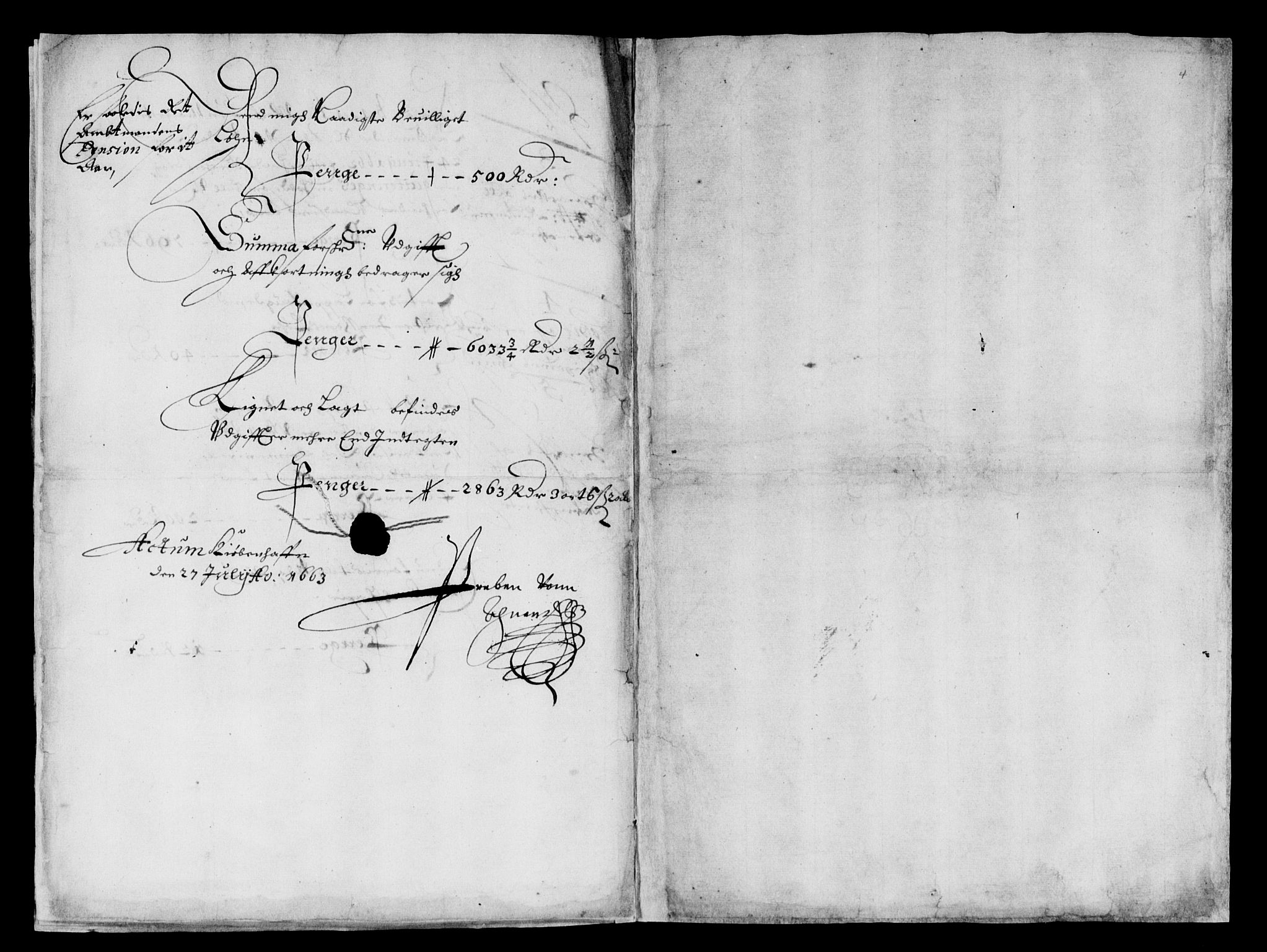 Rentekammeret inntil 1814, Reviderte regnskaper, Lensregnskaper, RA/EA-5023/R/Rb/Rbz/L0039: Nordlandenes len, 1656-1663