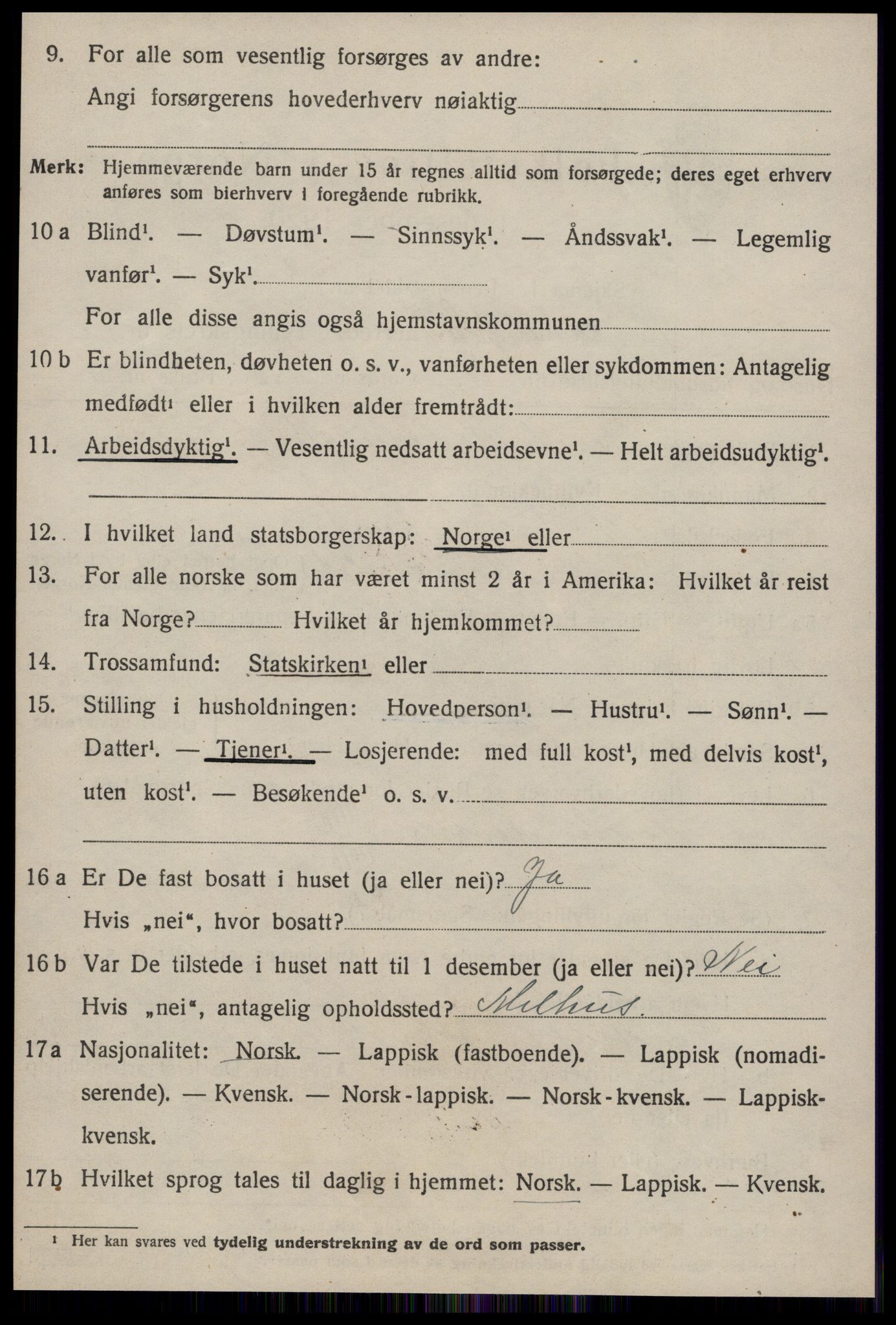 SAT, 1920 census for Hølonda, 1920, p. 418