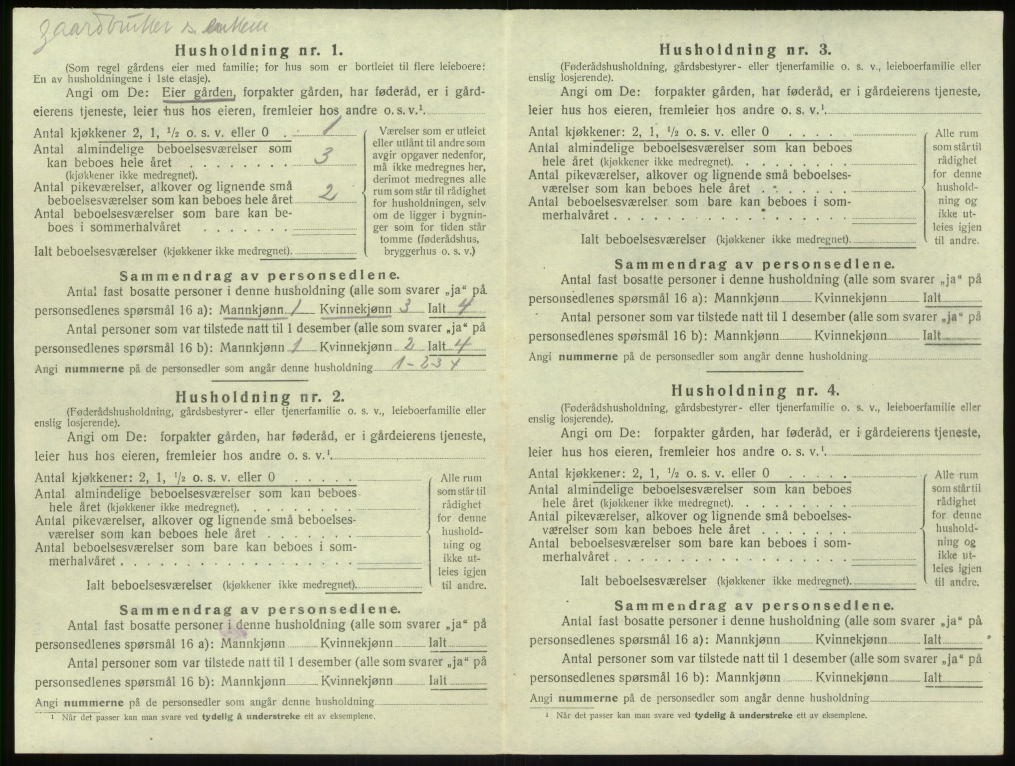 SAB, 1920 census for Kyrkjebø, 1920, p. 396