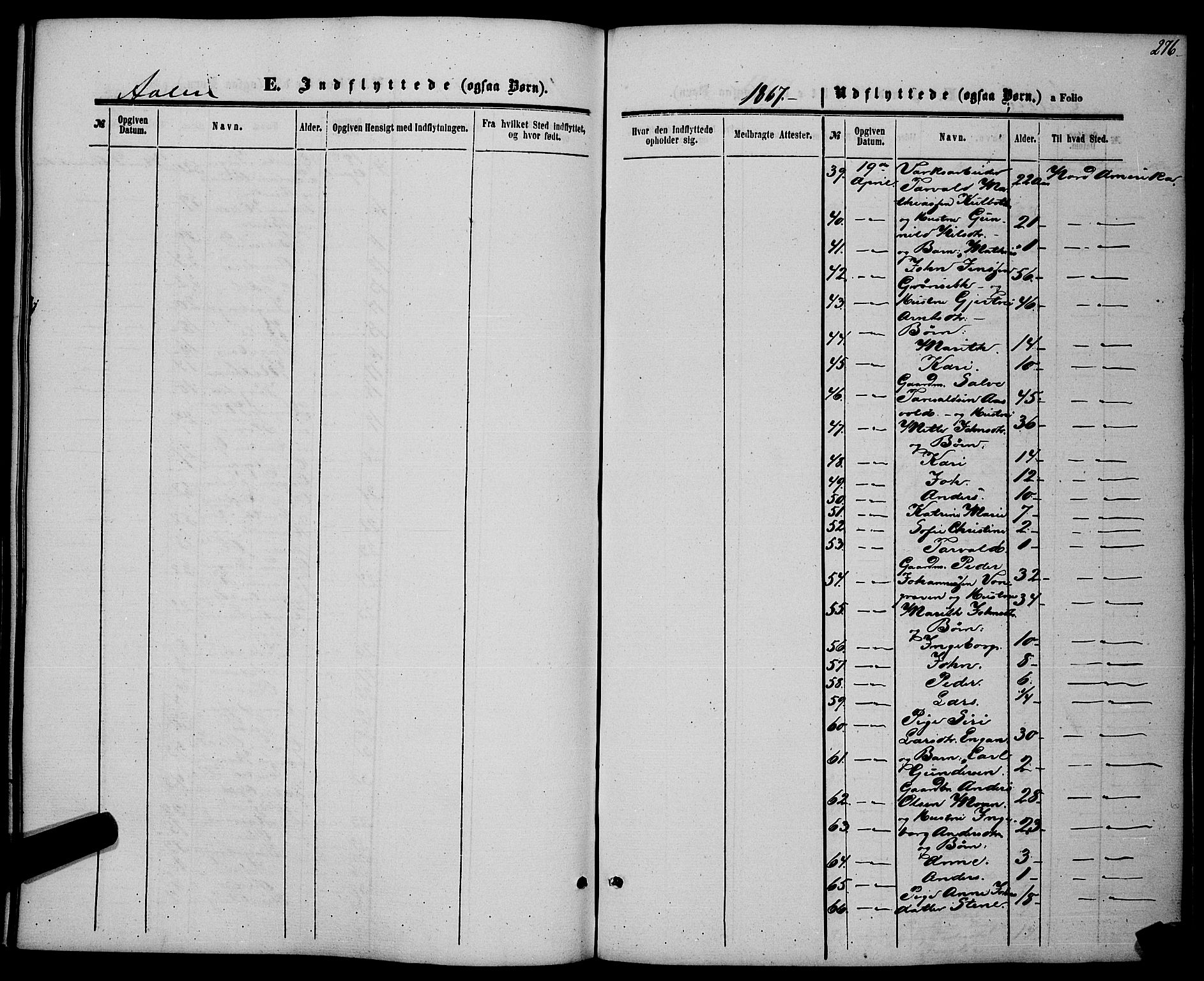 Ministerialprotokoller, klokkerbøker og fødselsregistre - Sør-Trøndelag, SAT/A-1456/685/L0968: Parish register (official) no. 685A07 /3, 1860-1869, p. 276