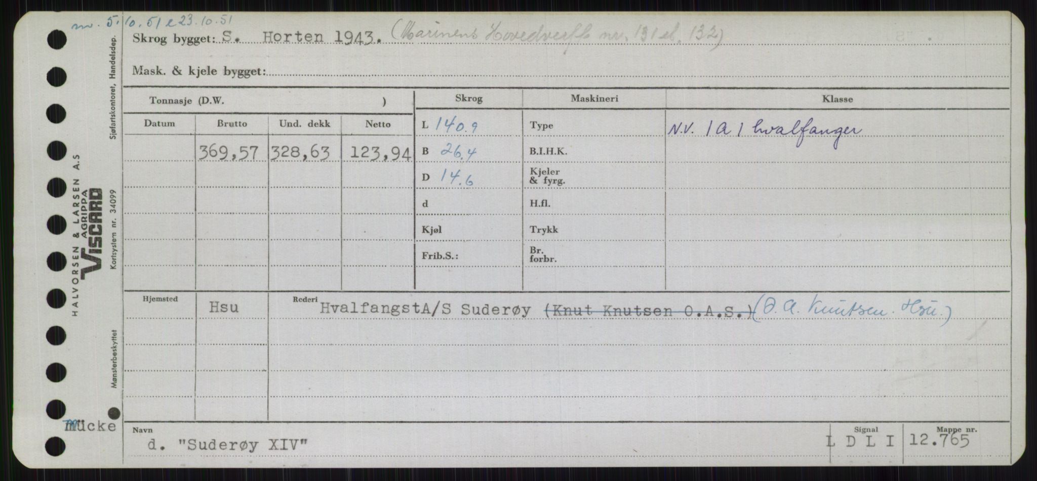 Sjøfartsdirektoratet med forløpere, Skipsmålingen, RA/S-1627/H/Hb/L0004: Fartøy, O-S, p. 487