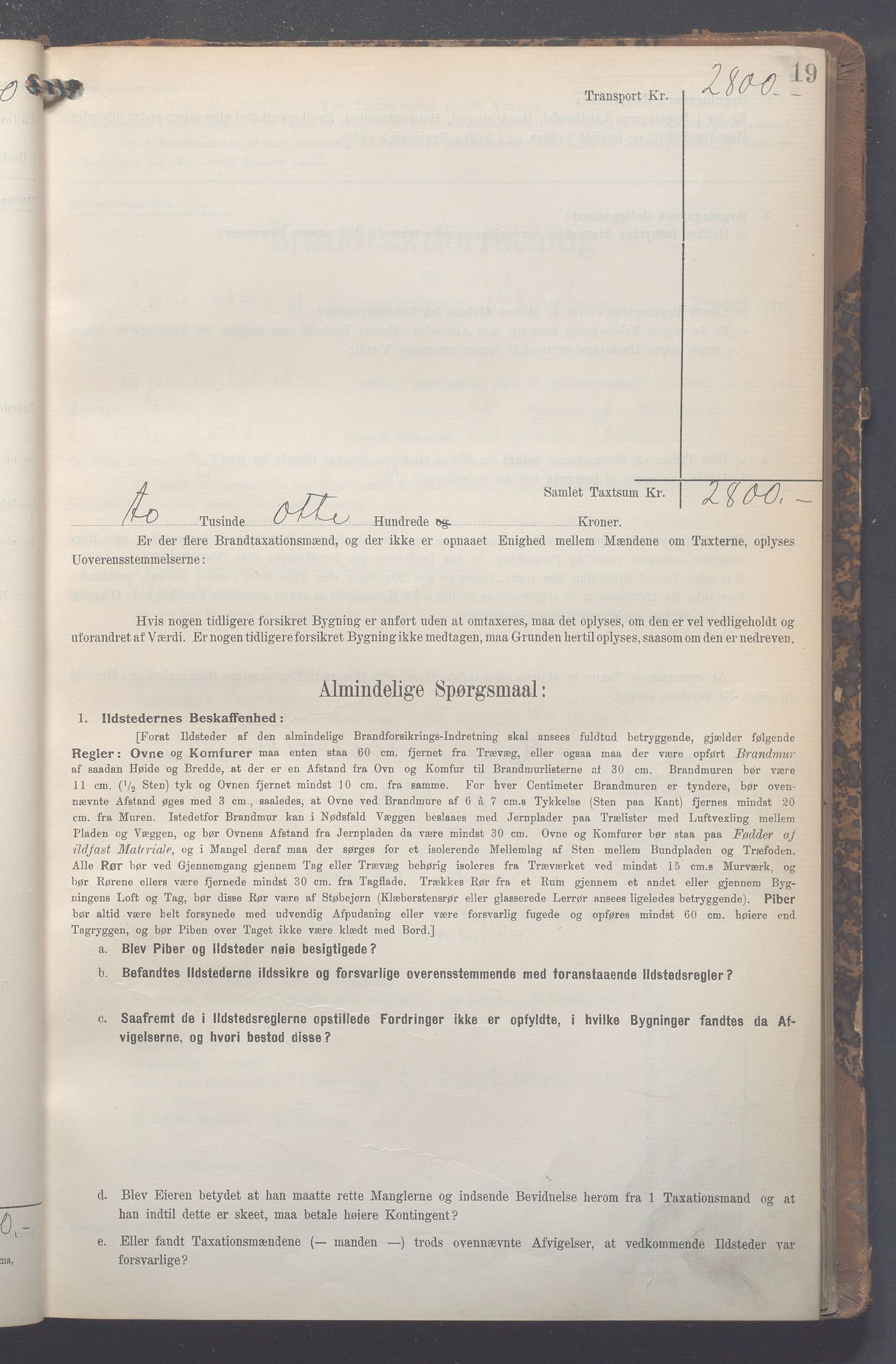 Lensmennene i Aker, OBA/A-10133/F/Fa/L0013: Branntakstprotokoll, 1909-1914, p. 19