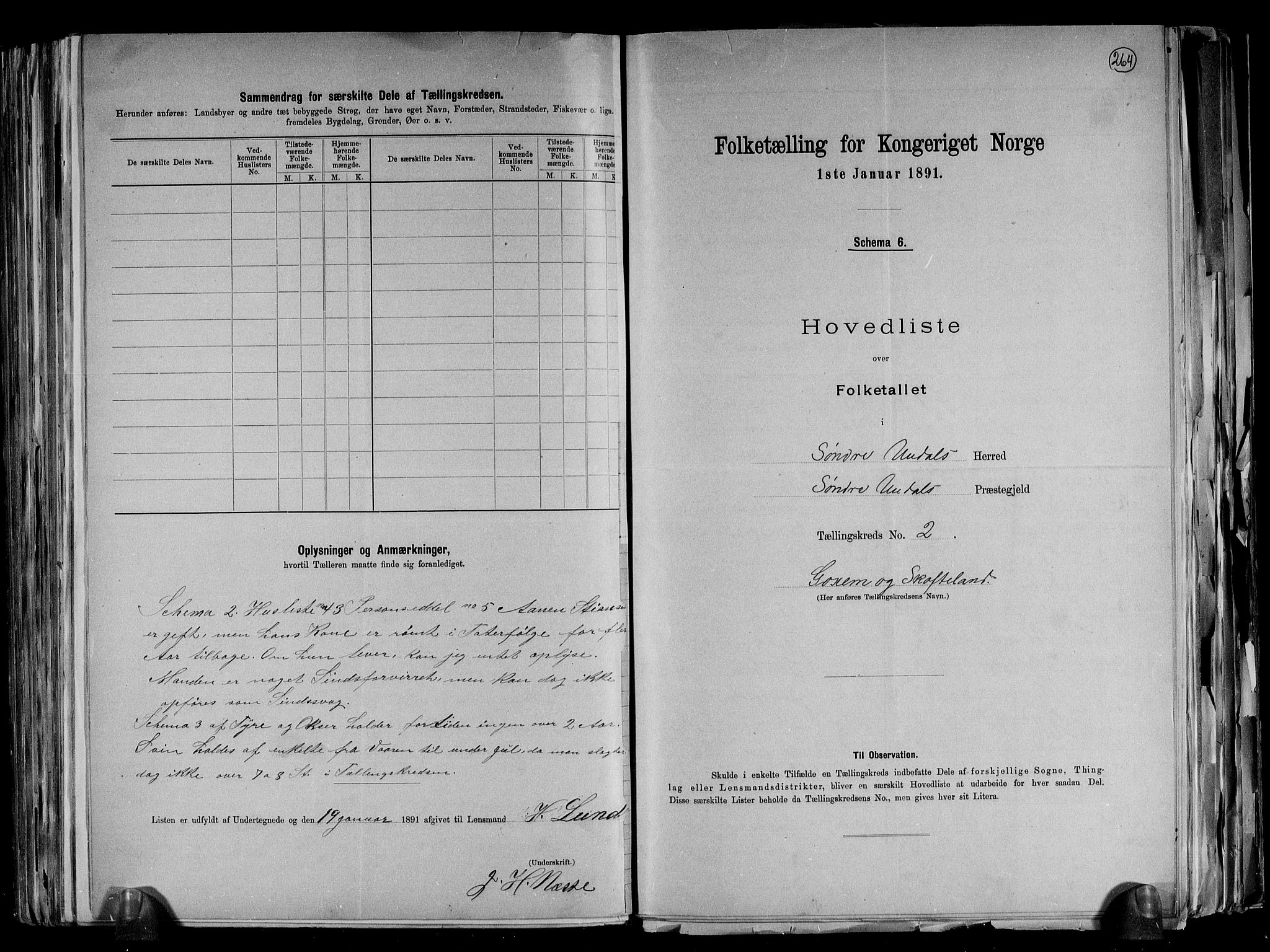 RA, 1891 census for 1029 Sør-Audnedal, 1891, p. 9