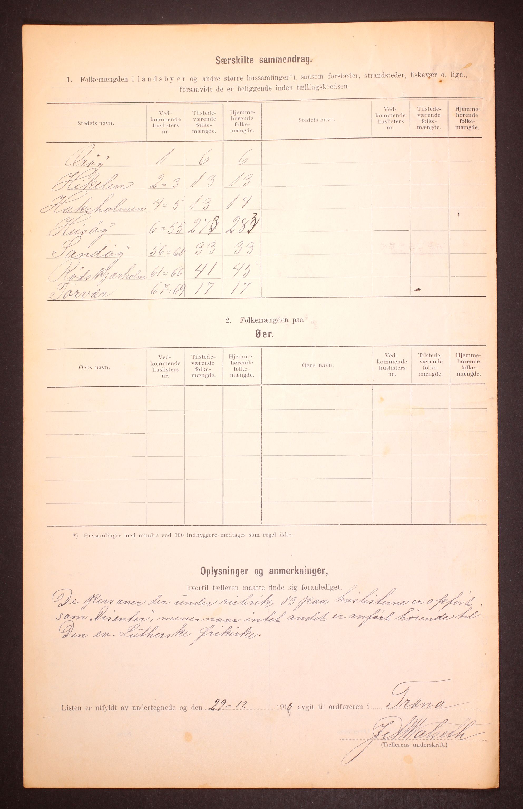 RA, 1910 census for Træna, 1910, p. 6