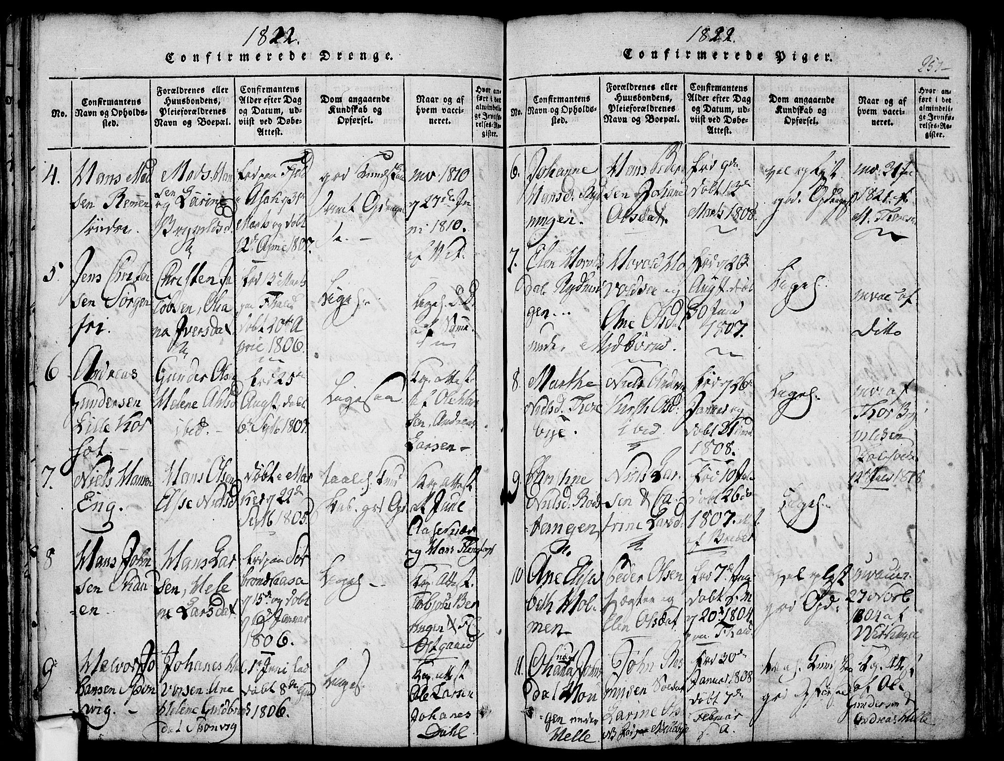 Berg prestekontor Kirkebøker, SAO/A-10902/F/Fa/L0002: Parish register (official) no. I 2, 1815-1831, p. 257