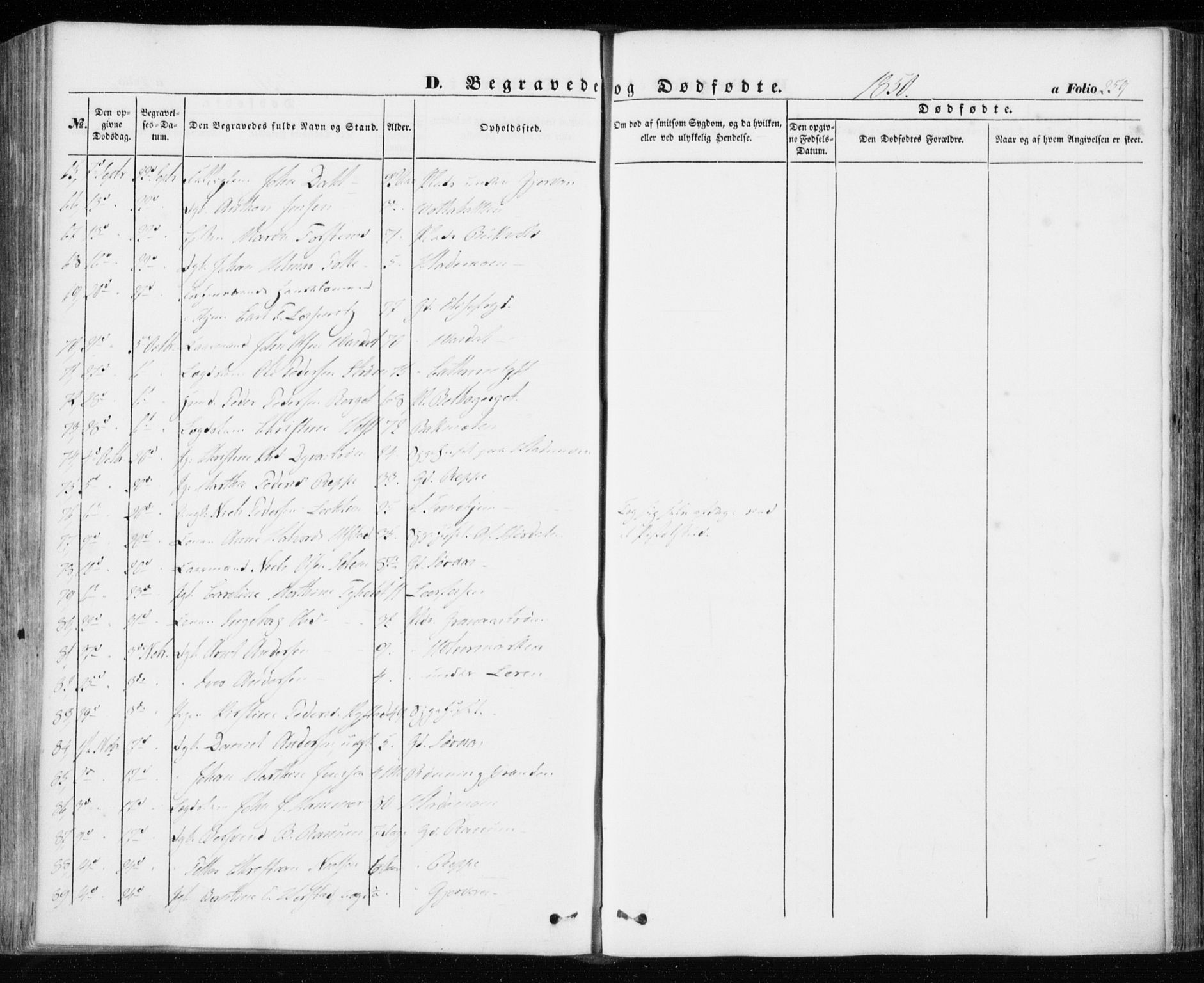 Ministerialprotokoller, klokkerbøker og fødselsregistre - Sør-Trøndelag, SAT/A-1456/606/L0291: Parish register (official) no. 606A06, 1848-1856, p. 259