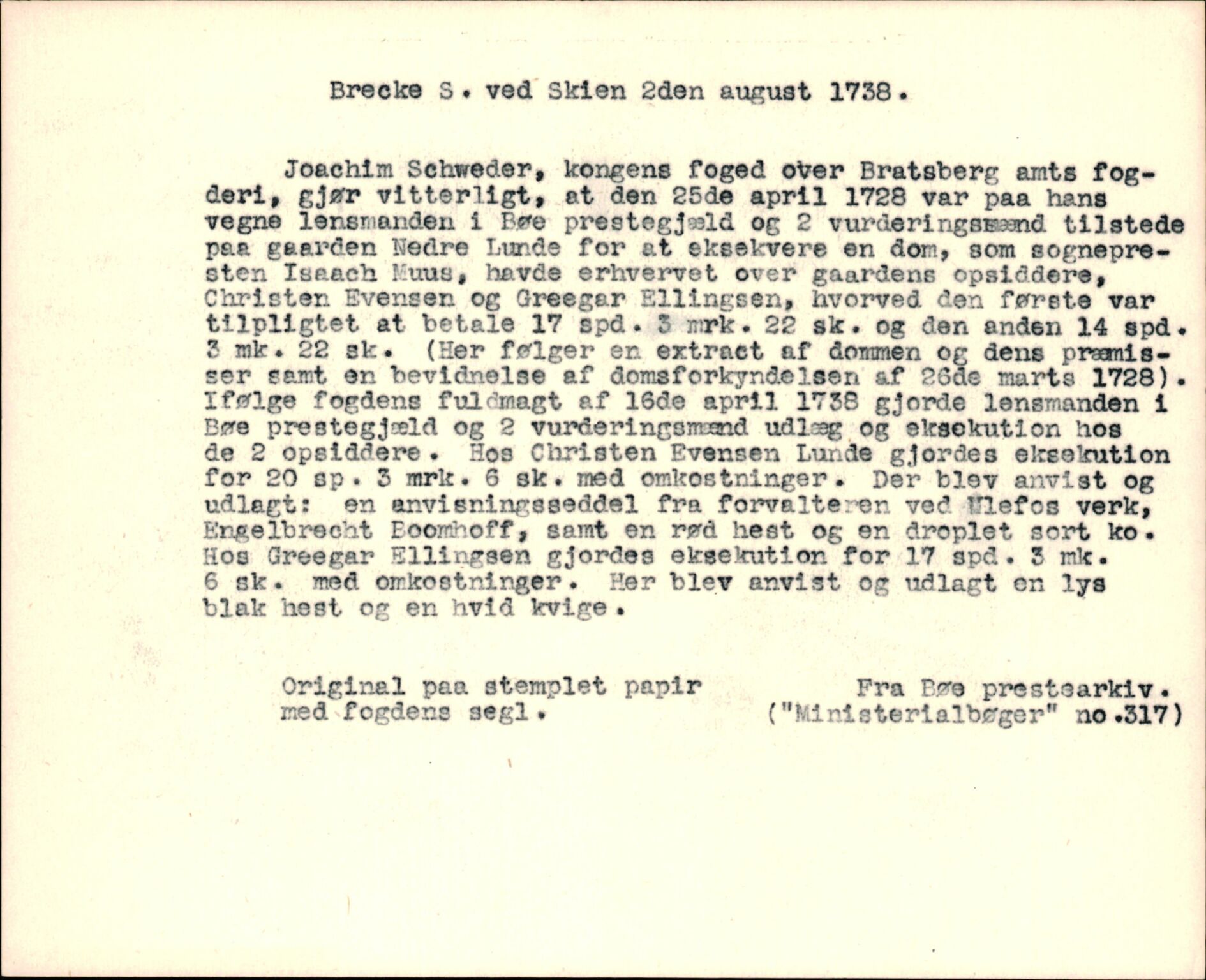 Riksarkivets diplomsamling, AV/RA-EA-5965/F35/F35k/L0003: Regestsedler: Prestearkiver fra Telemark, Agder, Vestlandet og Trøndelag, p. 75