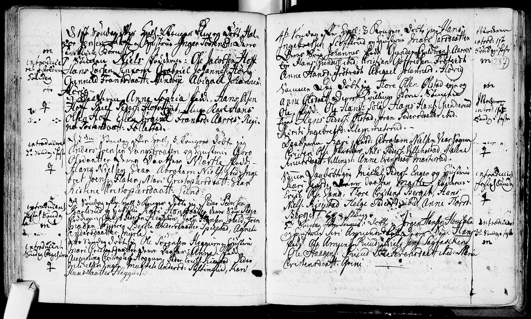 Røyken kirkebøker, AV/SAKO-A-241/F/Fa/L0002: Parish register (official) no. 2, 1731-1782, p. 287