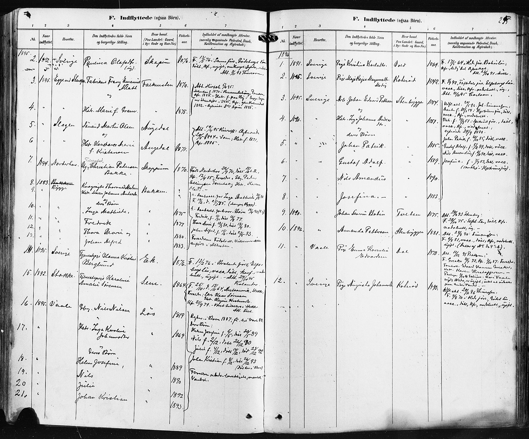 Borre kirkebøker, SAKO/A-338/F/Fa/L0009: Parish register (official) no. I 9, 1878-1896, p. 255