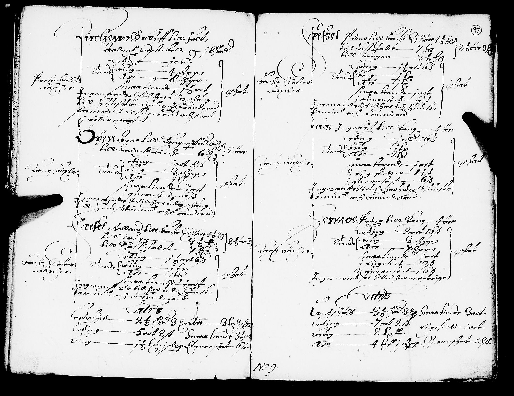 Rentekammeret inntil 1814, Realistisk ordnet avdeling, RA/EA-4070/N/Nb/Nba/L0051: Gauldal fogderi, 1667, p. 96b-97a